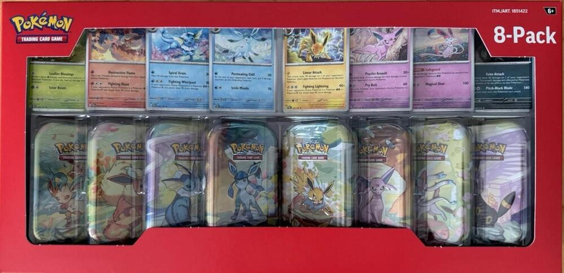 Costco Prismatic Evolutions 8-Pack Mini Tins from Miscellaneous Cards & Products - Pokémon