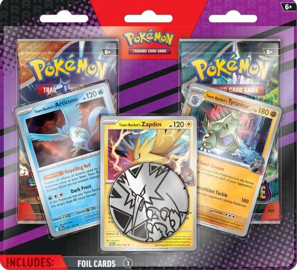 2-Pack Blister Pack [Team Rocket's Articuno, Zapdos & Tyranitar] — Miscellaneous Cards & Products — Pokemon
