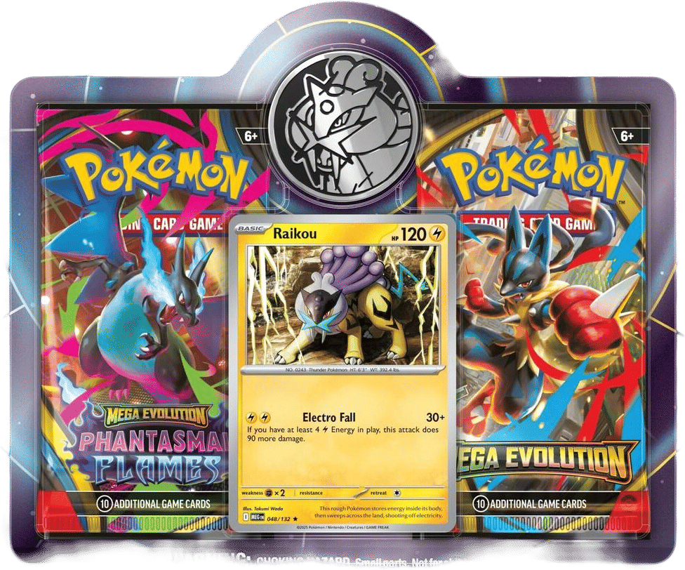 2-Pack Blister [Raikou] (3-tab) — Miscellaneous Cards & Products — Pokemon