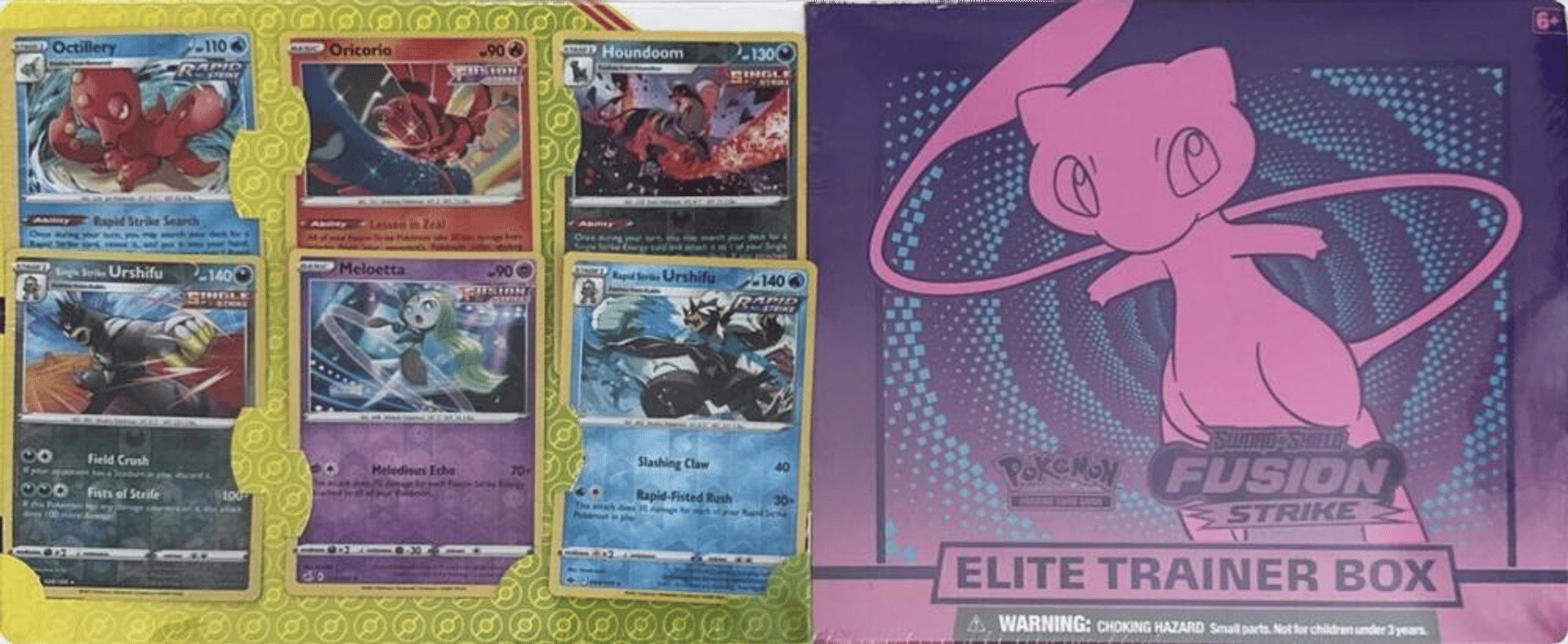 Fusion Strike Elite Trainer Box & 6 Bonus Cards (Sam's Club) from Miscellaneous Cards & Products - Pokémon