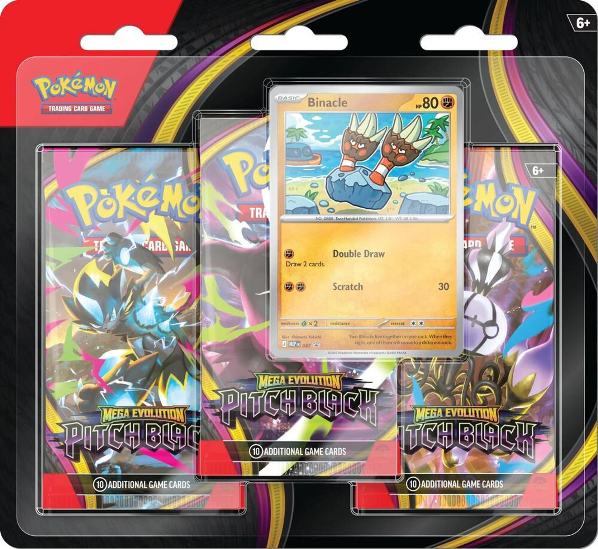 Product image for Pitch Black 3 Pack Blister [Binacle]
