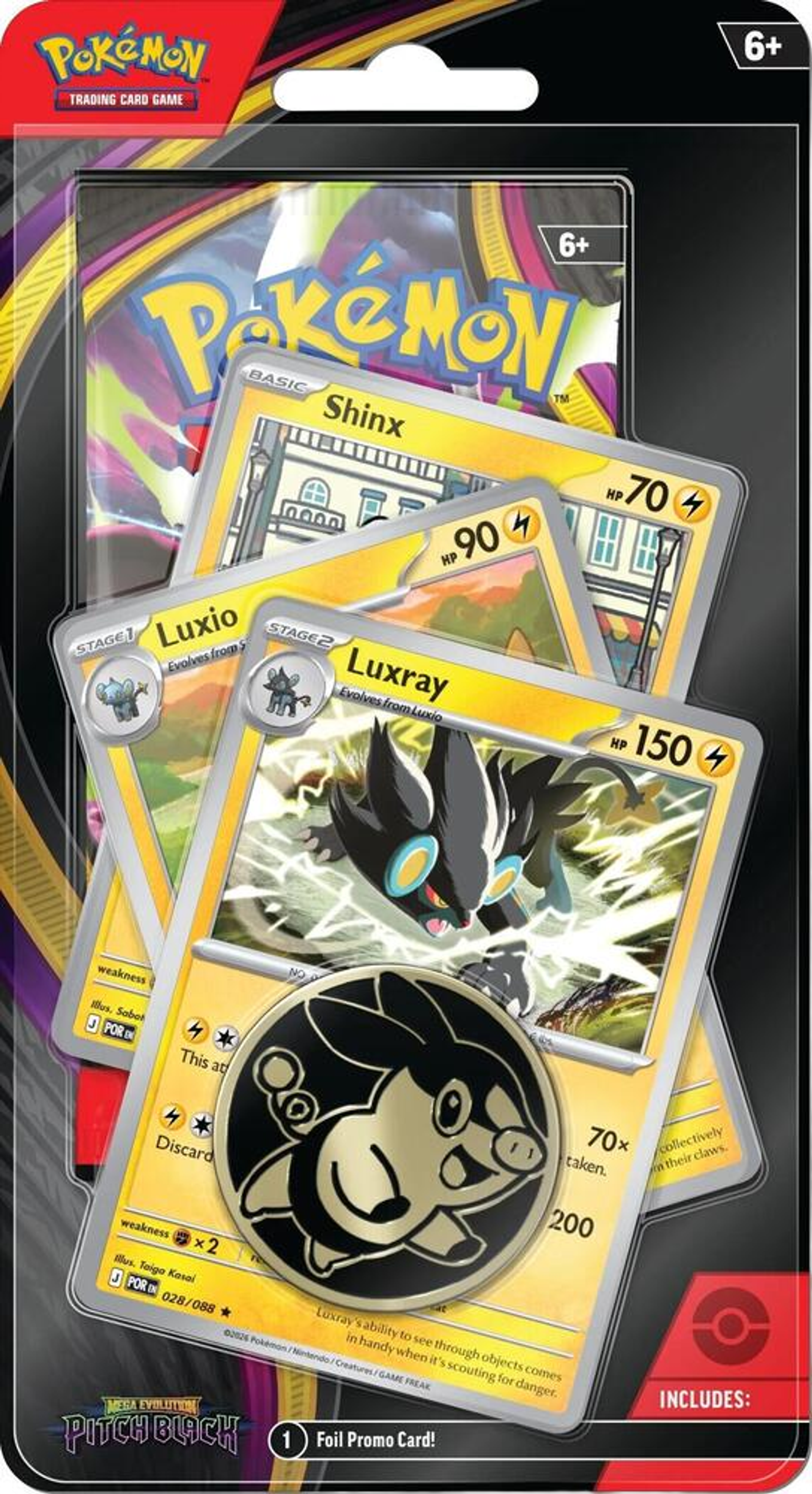 Product image for Pitch Black Premium Checklane Blister [Luxray Line]