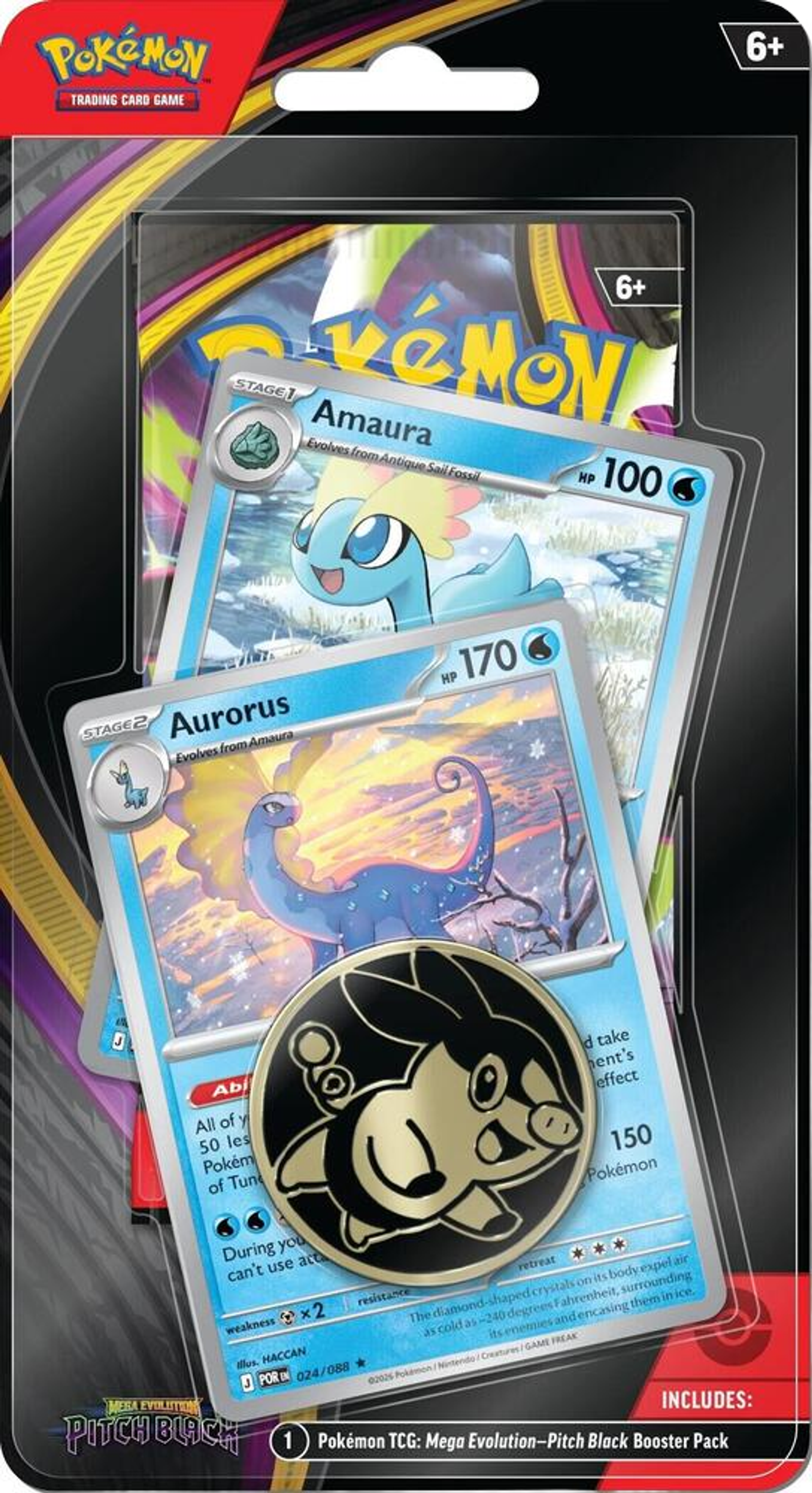 Product image for Pitch Black Premium Checklane Blister [Amaura, Aurorus] (Target Exclusive)