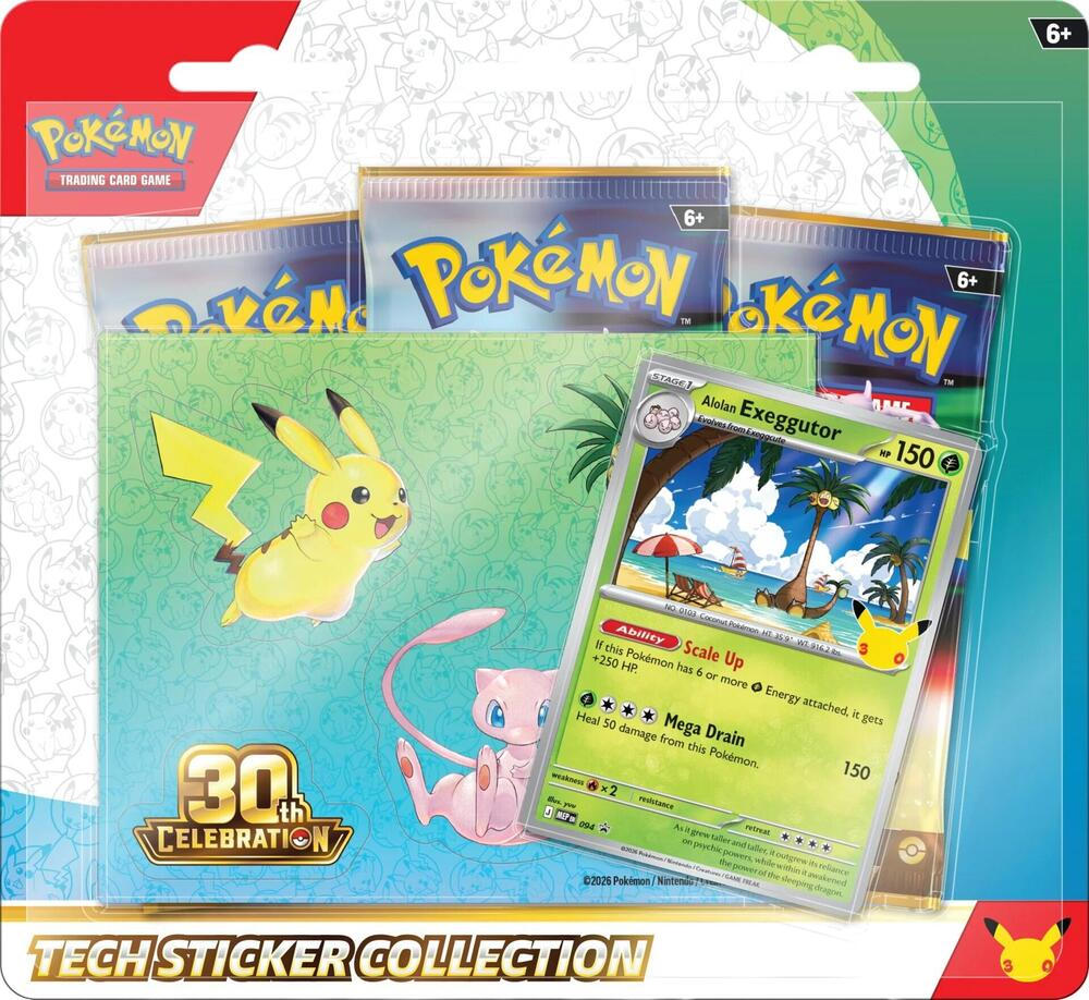 Tech Sticker Collection 30e Anniversaire : Noadkoko d'Alola — ME: 30th Celebration — Pokemon