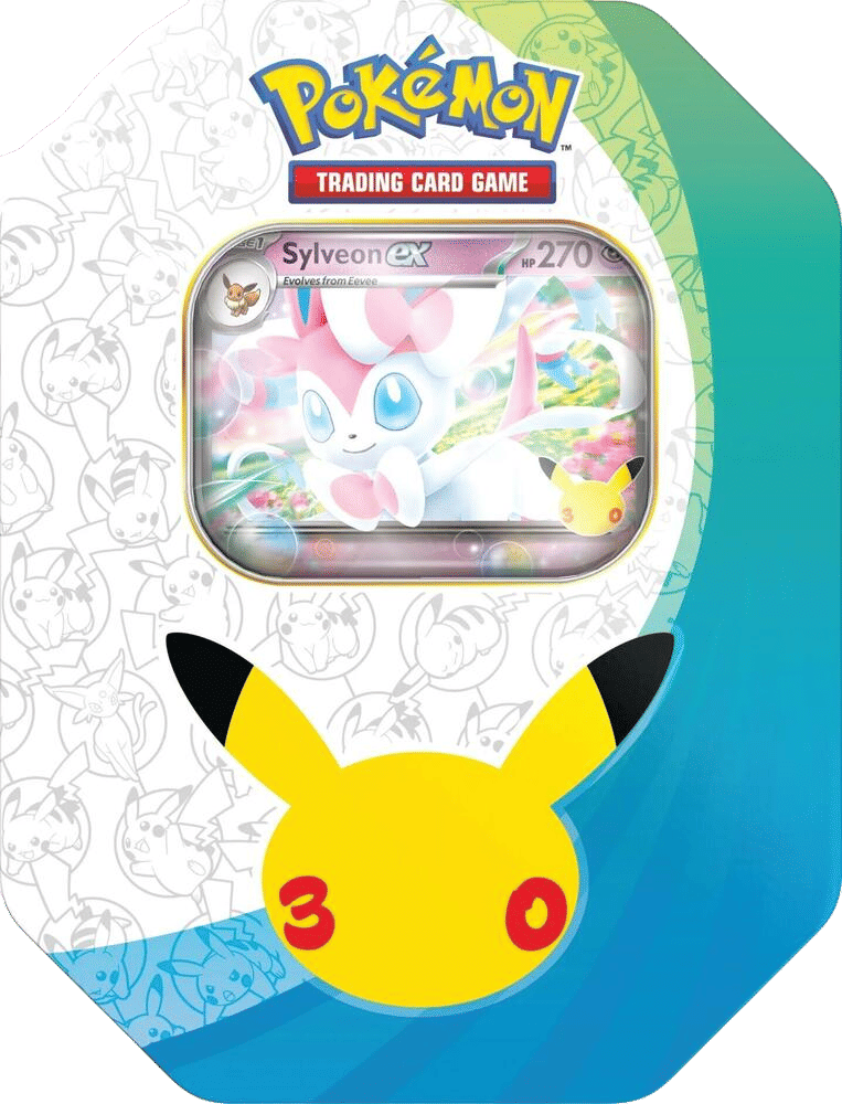 30th Celebration ex Tin [Sylveon ex] — ME: 30th Celebration — Pokemon
