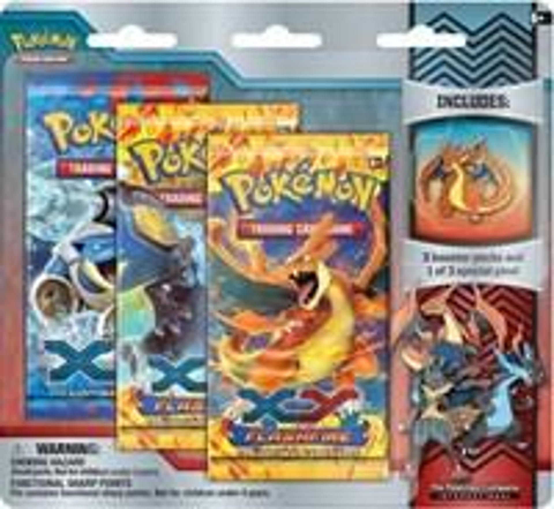Product image for Flashfire Collector Pin 3 Pack Blister [Mega Charizard Y]