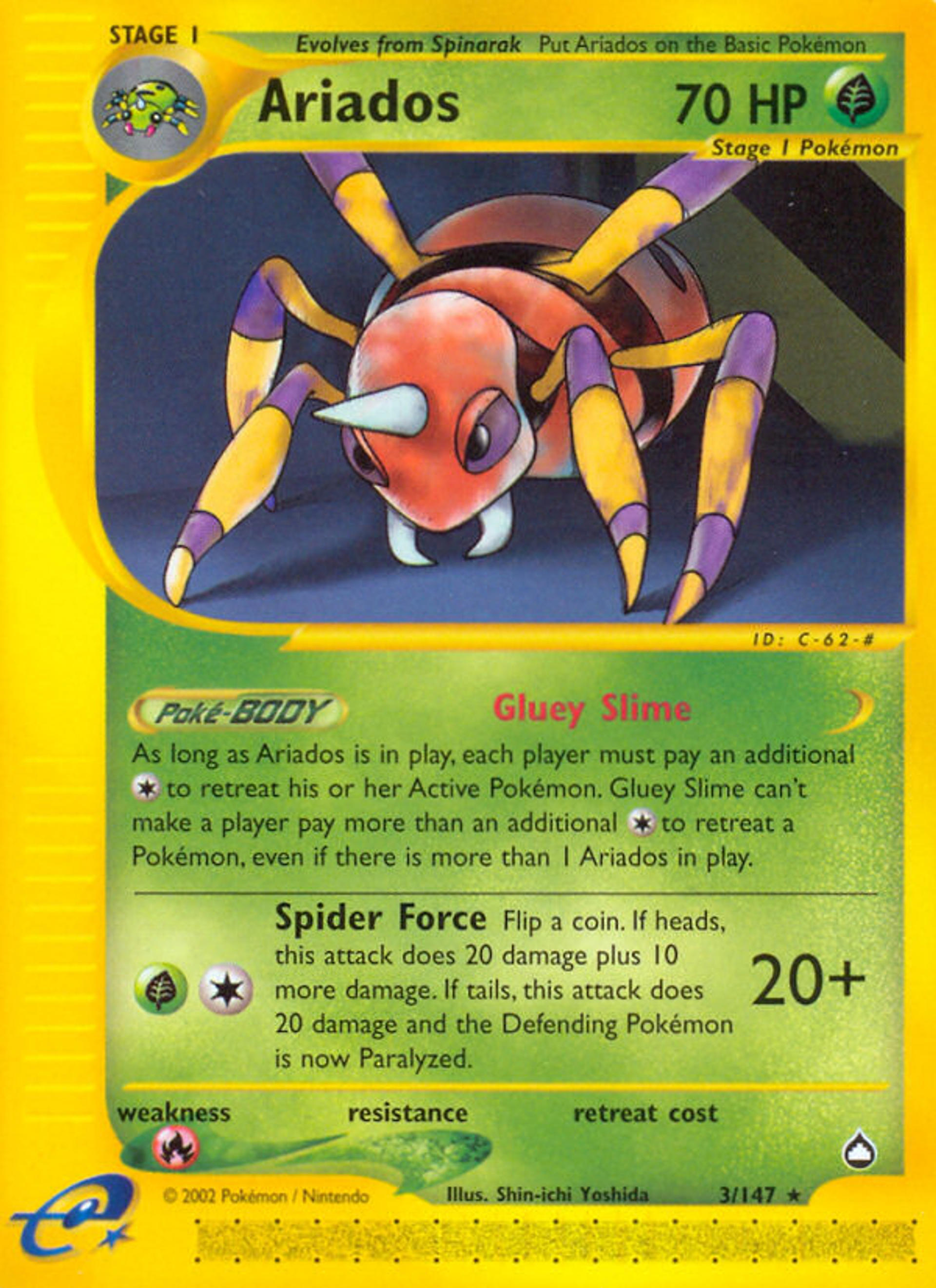 Ariados — Aquapolis — Pokemon