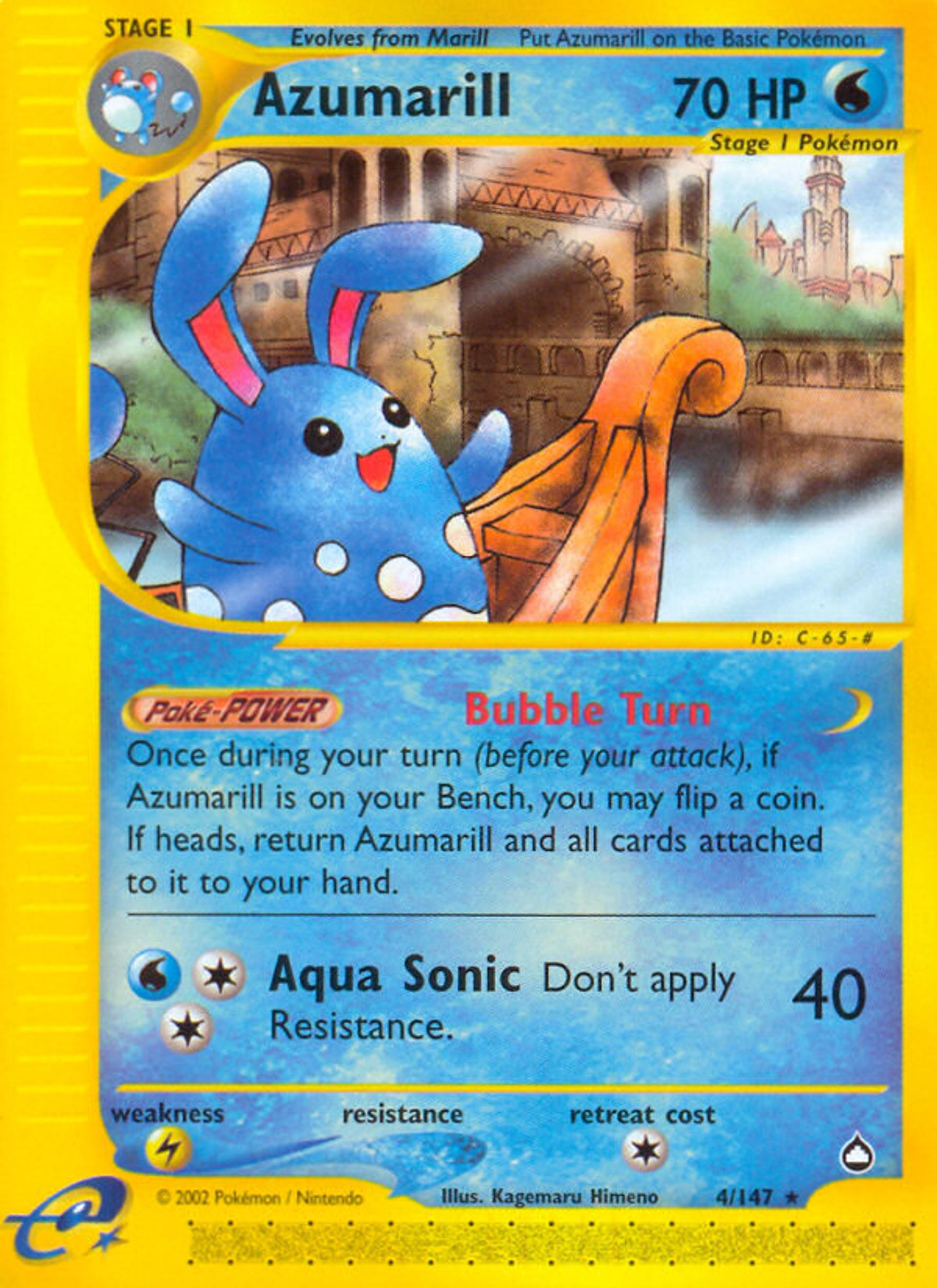 Azumarill — Aquapolis — Pokemon