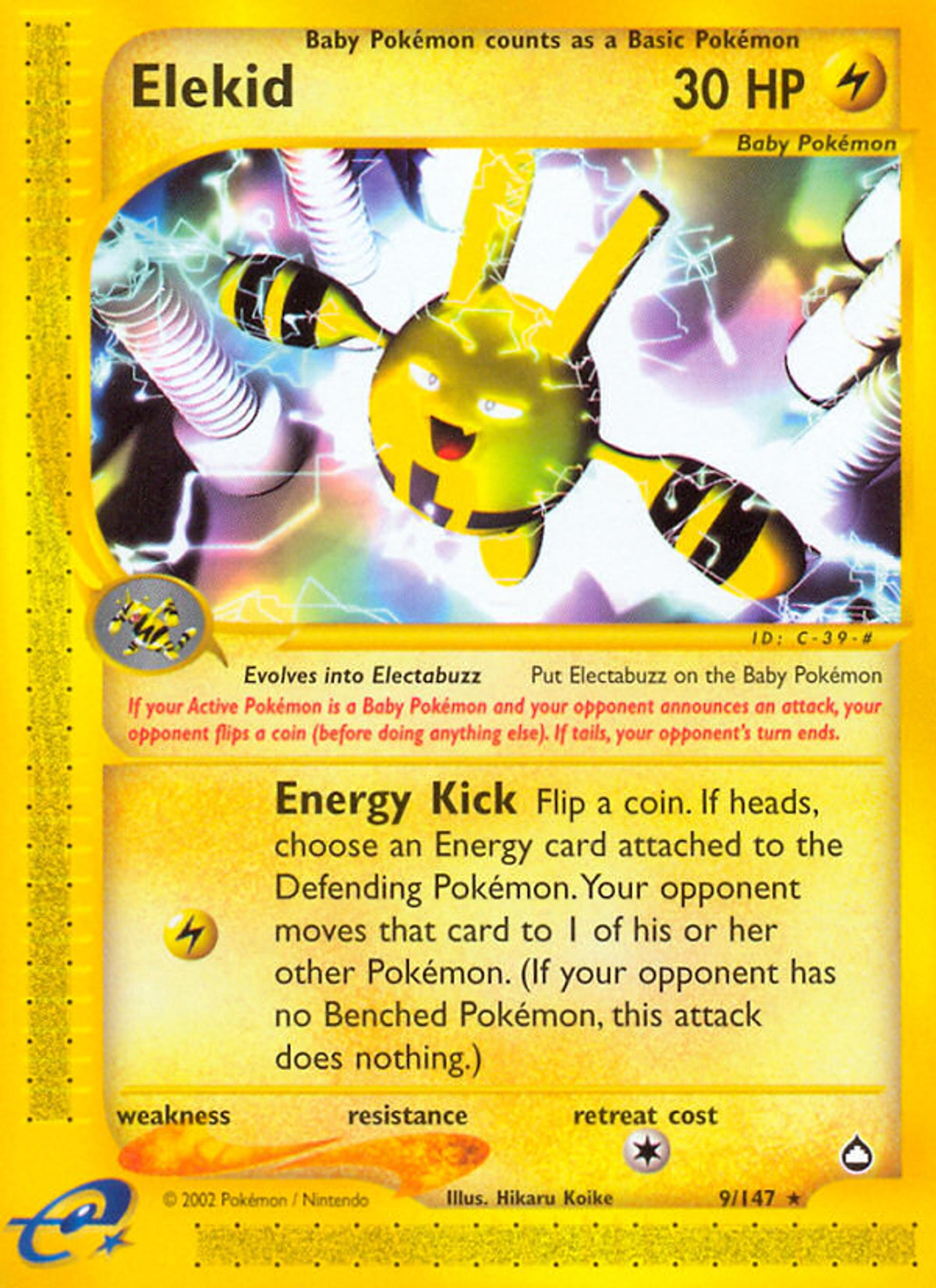 Elekid — Aquapolis — Pokemon