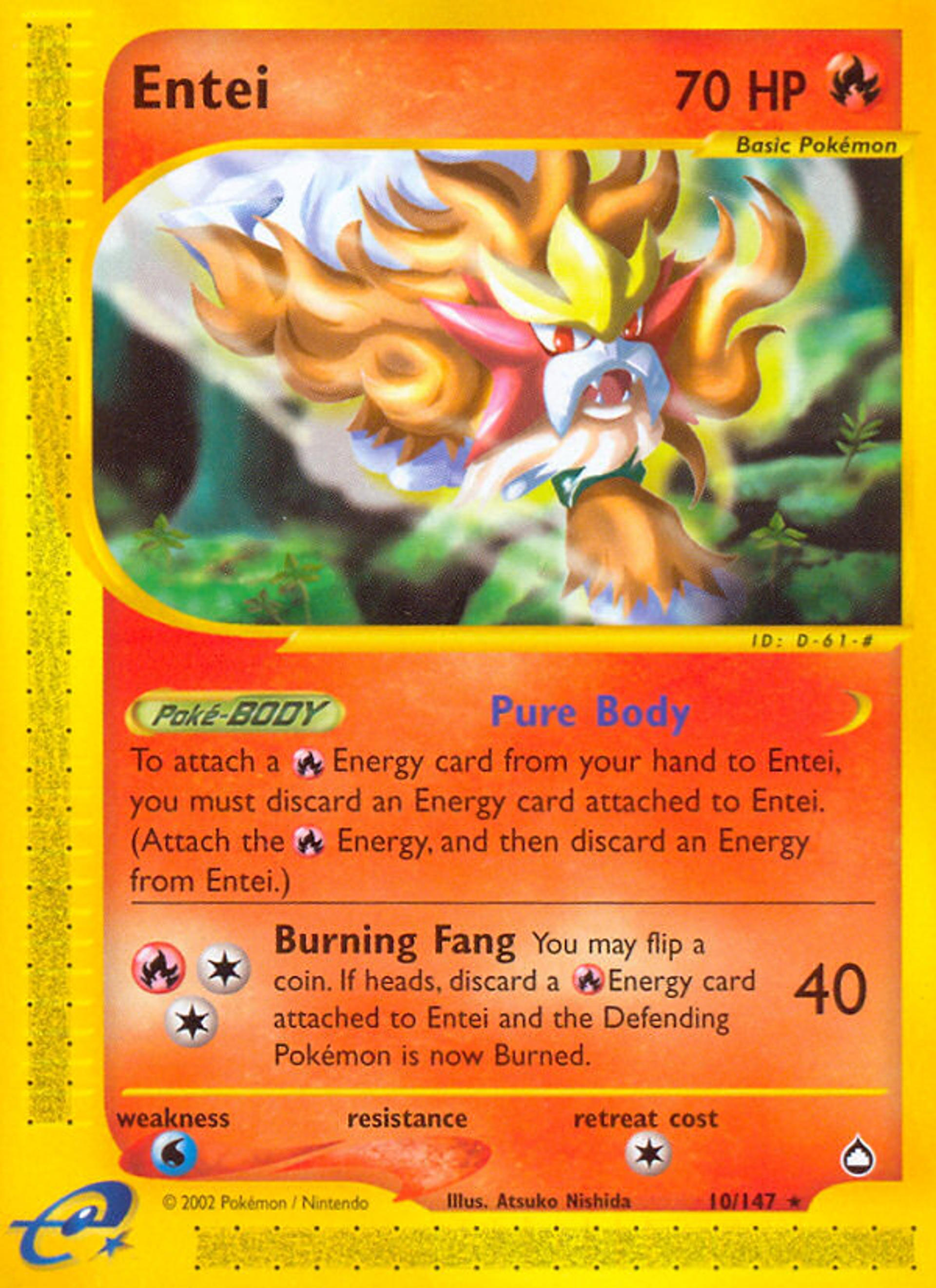 Entei — Aquapolis — Pokémon