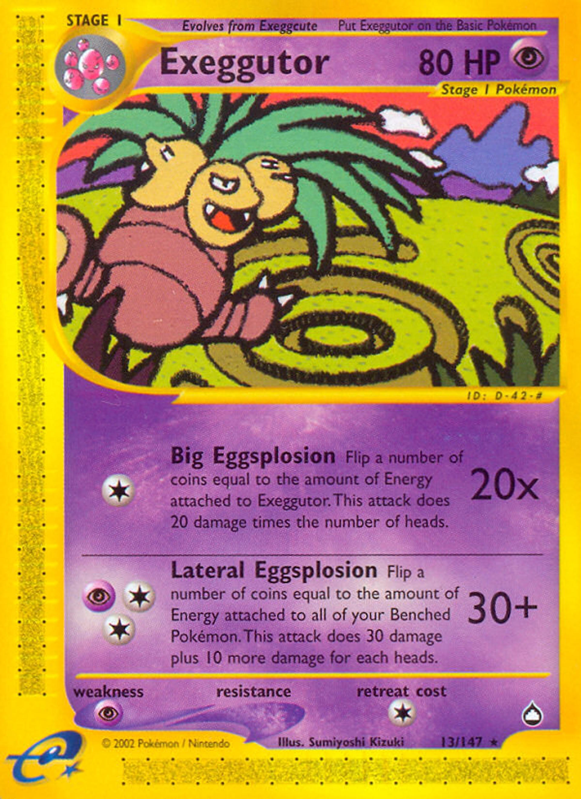 Exeggutor — Aquapolis — Pokemon