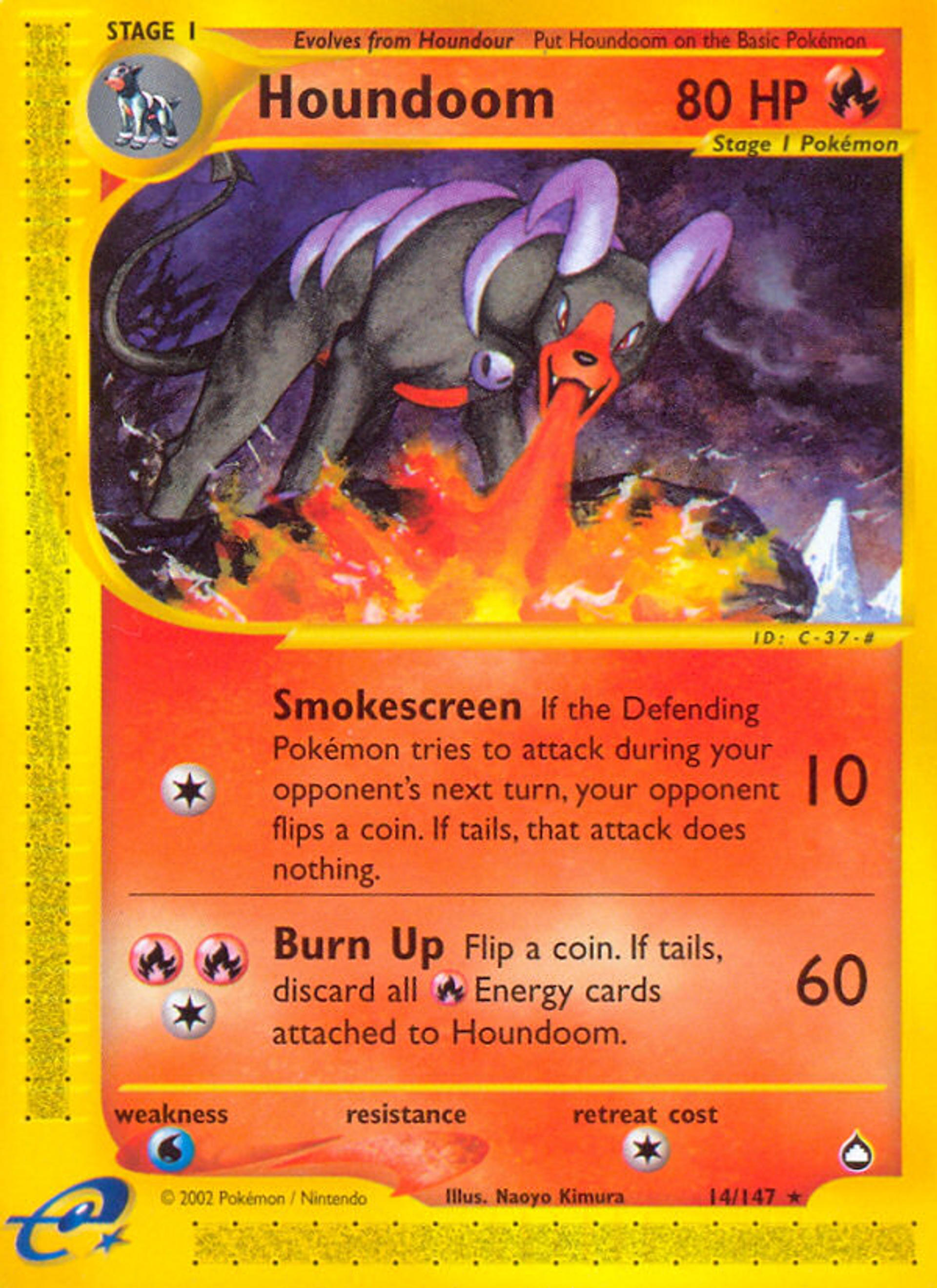 Houndoom — Aquapolis — Pokemon