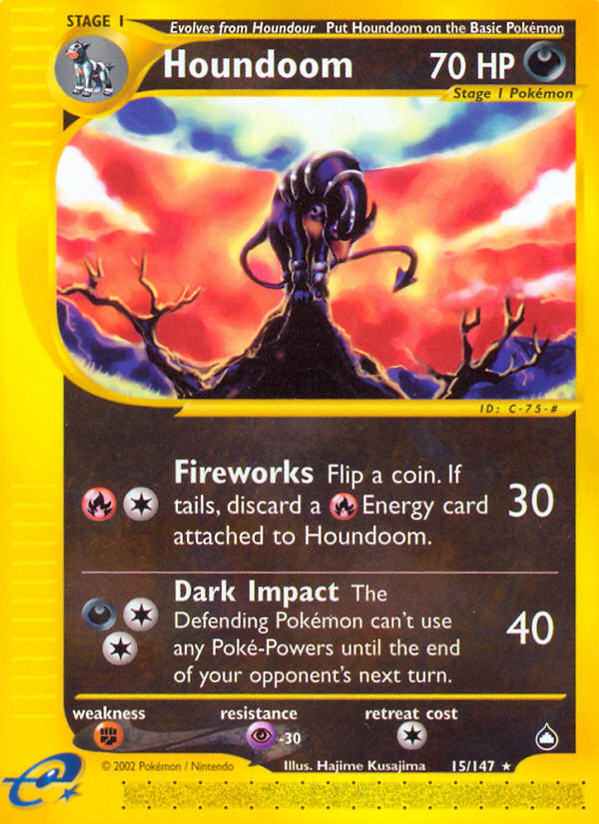 Houndoom — Aquapolis — Pokémon