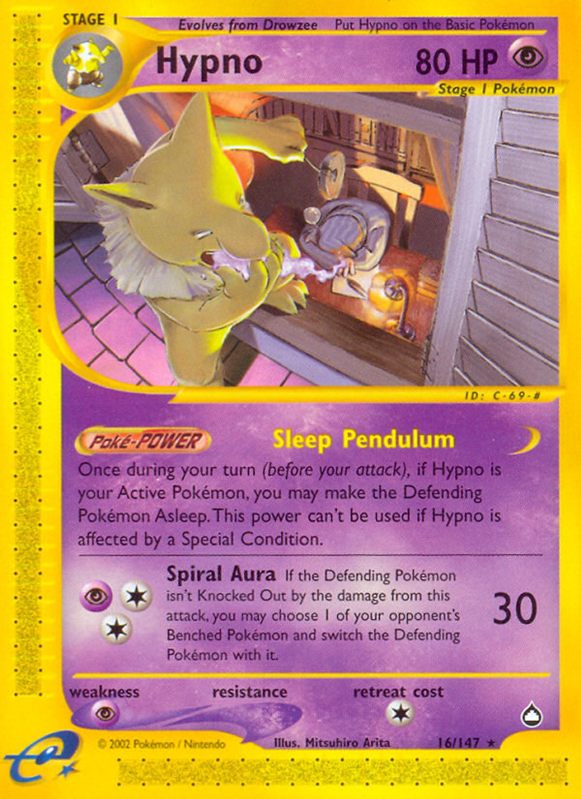 Hypno — Aquapolis — Pokemon
