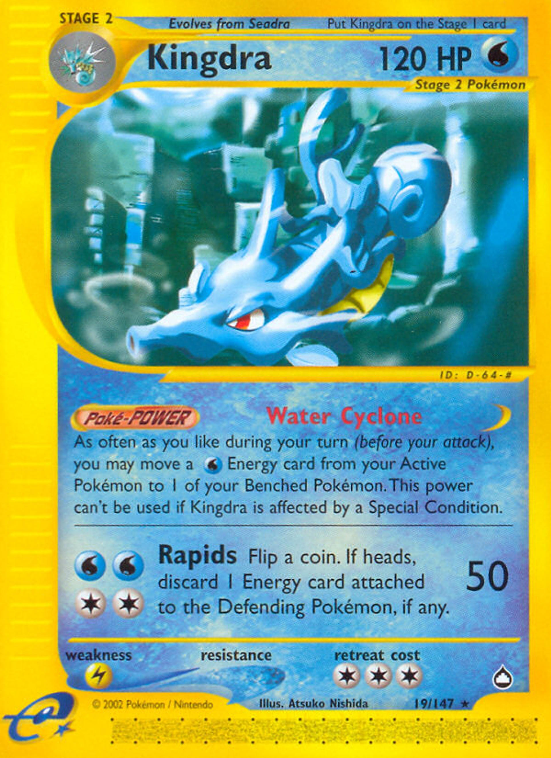 Kingdra — Aquapolis — Pokemon