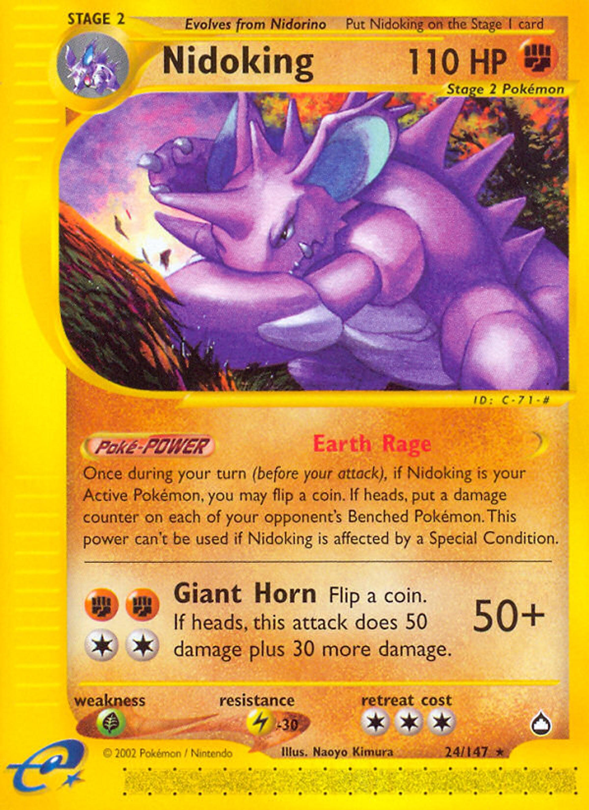Nidoking — Aquapolis — Pokemon