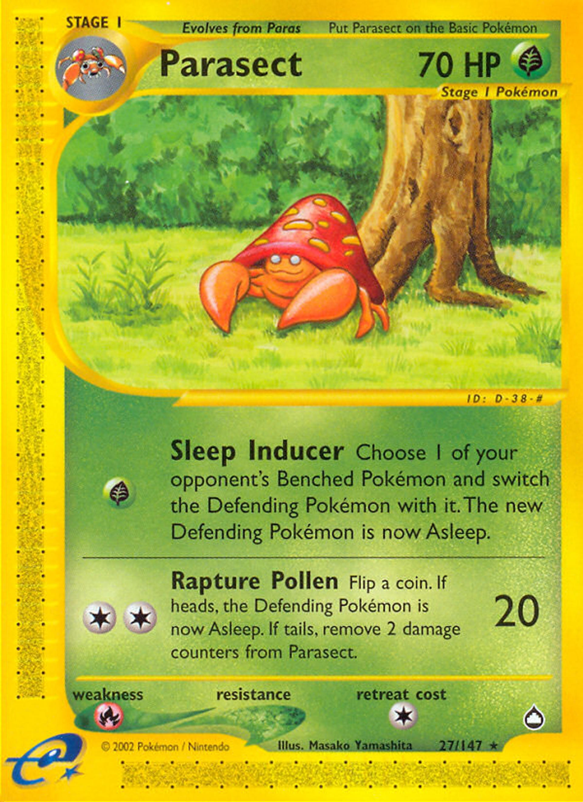 Parasect — Aquapolis — Pokemon