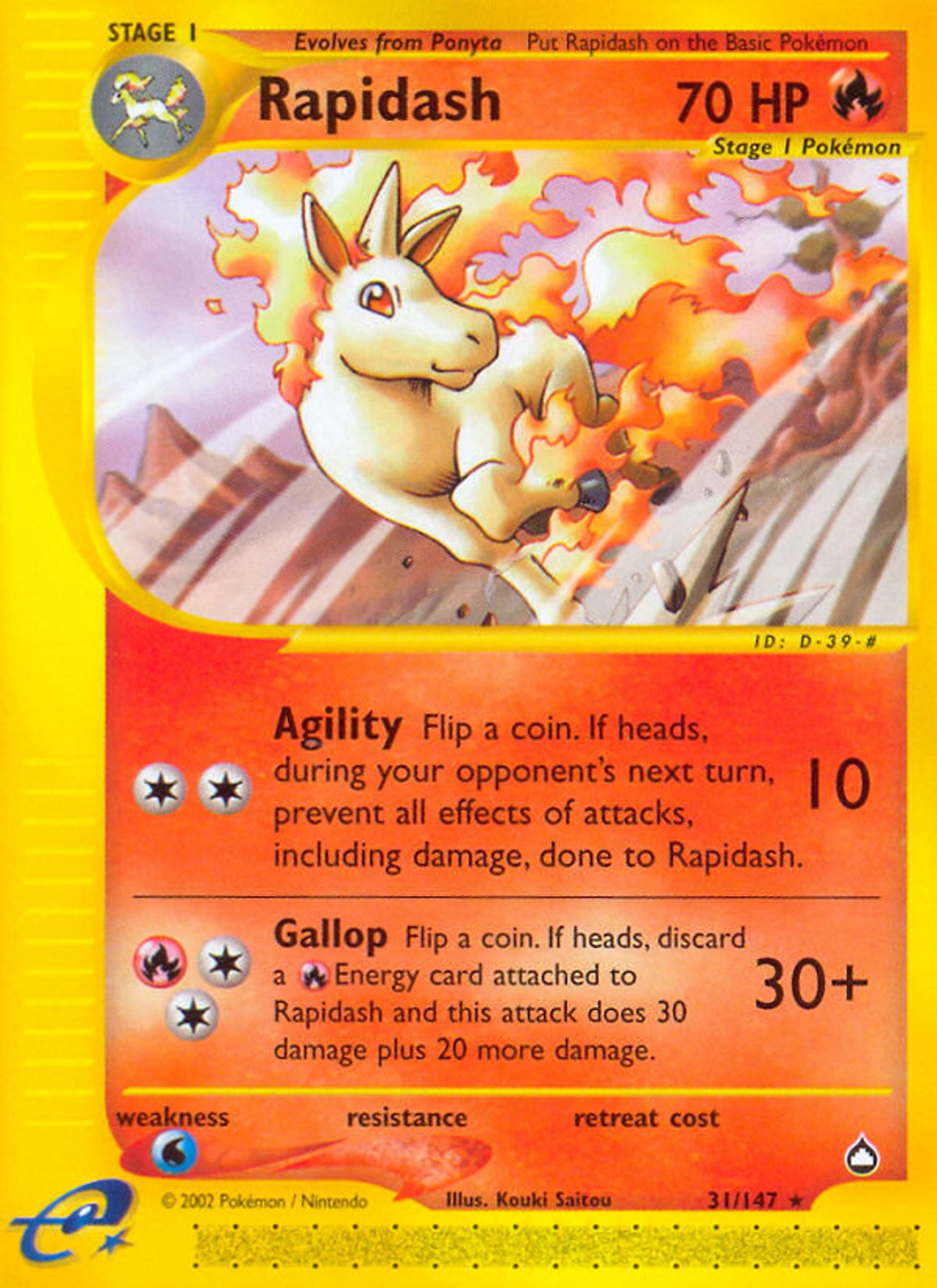 Rapidash — Aquapolis — Pokemon