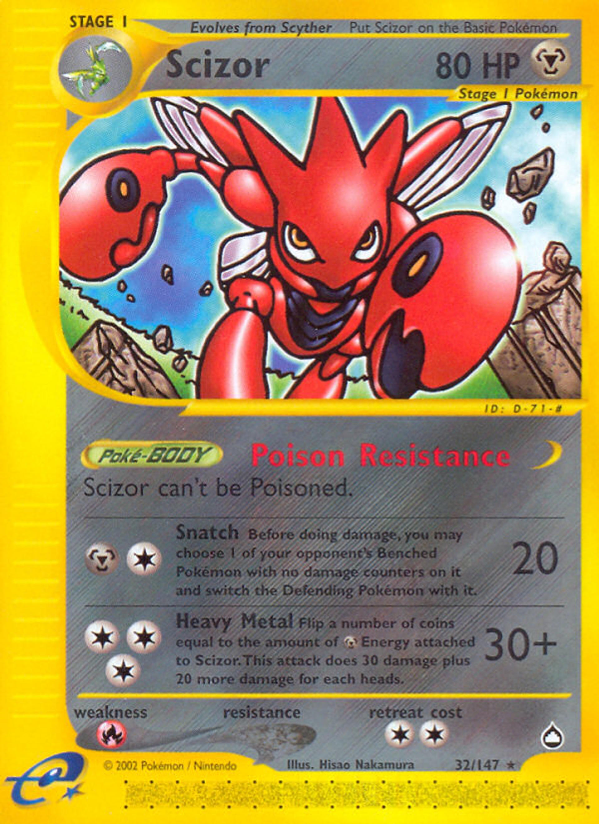 Scizor — Aquapolis — Pokemon
