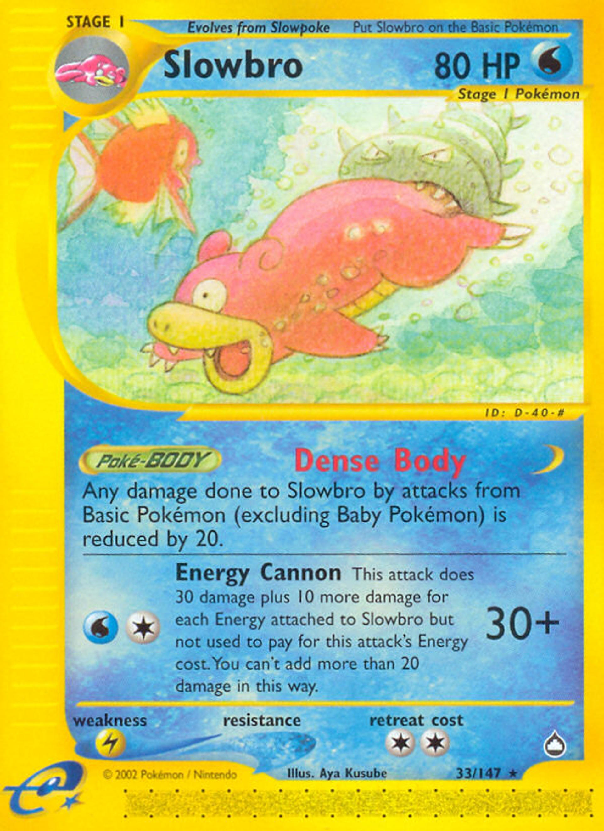Slowbro — Aquapolis — Pokémon