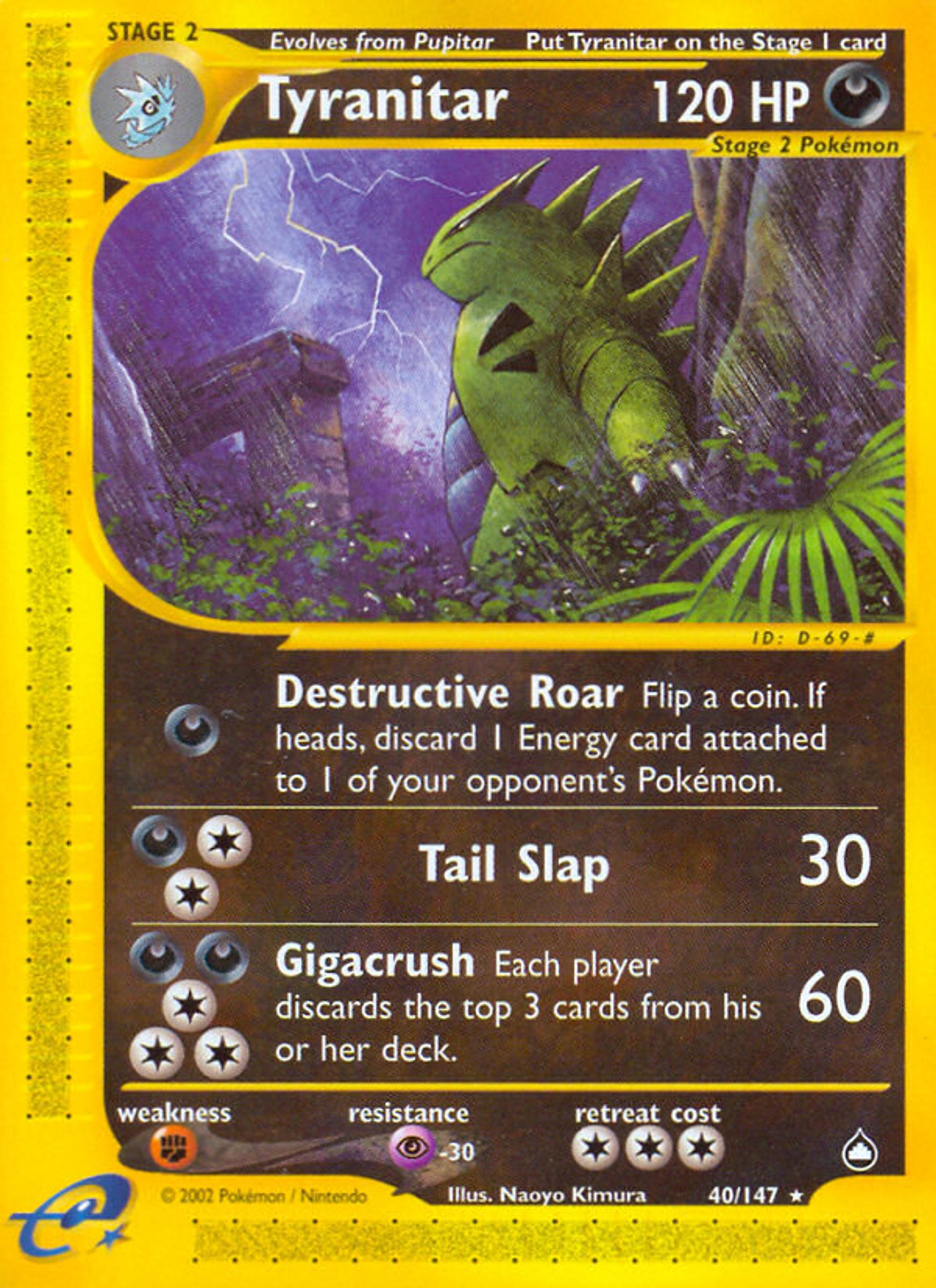 Tyranitar — Aquapolis — Pokemon