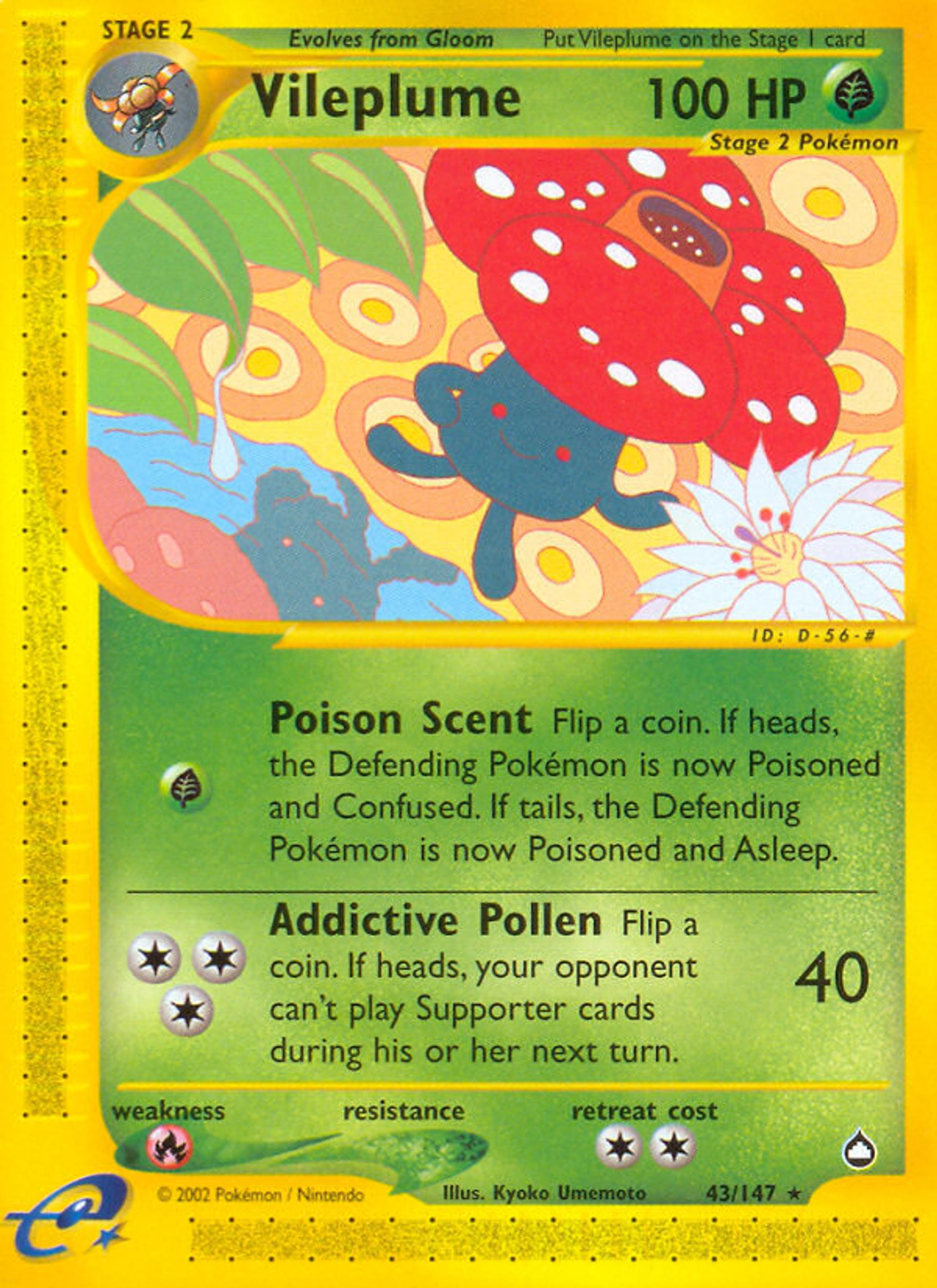Vileplume — Aquapolis — Pokemon