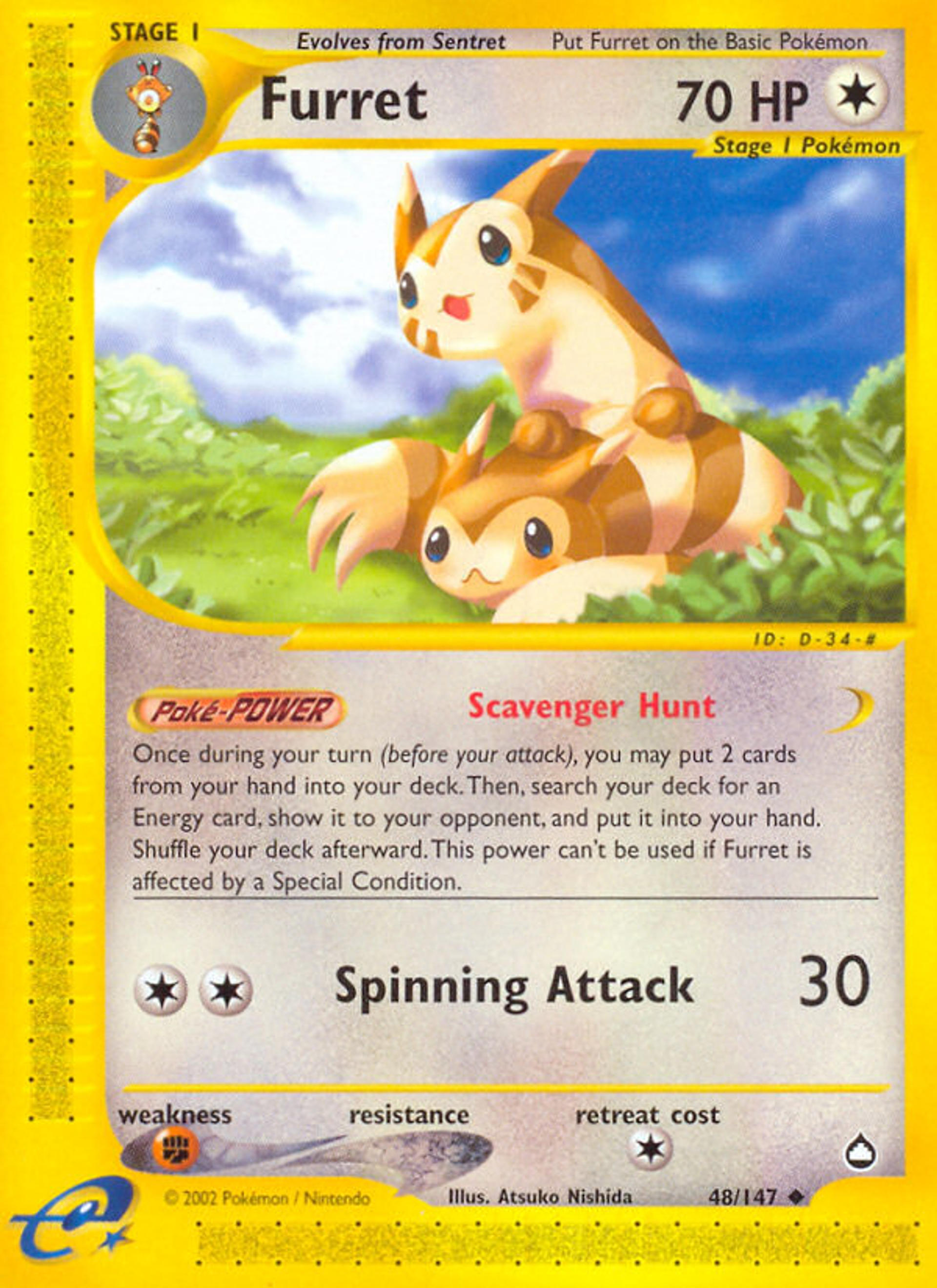 Furret — Aquapolis — Pokemon