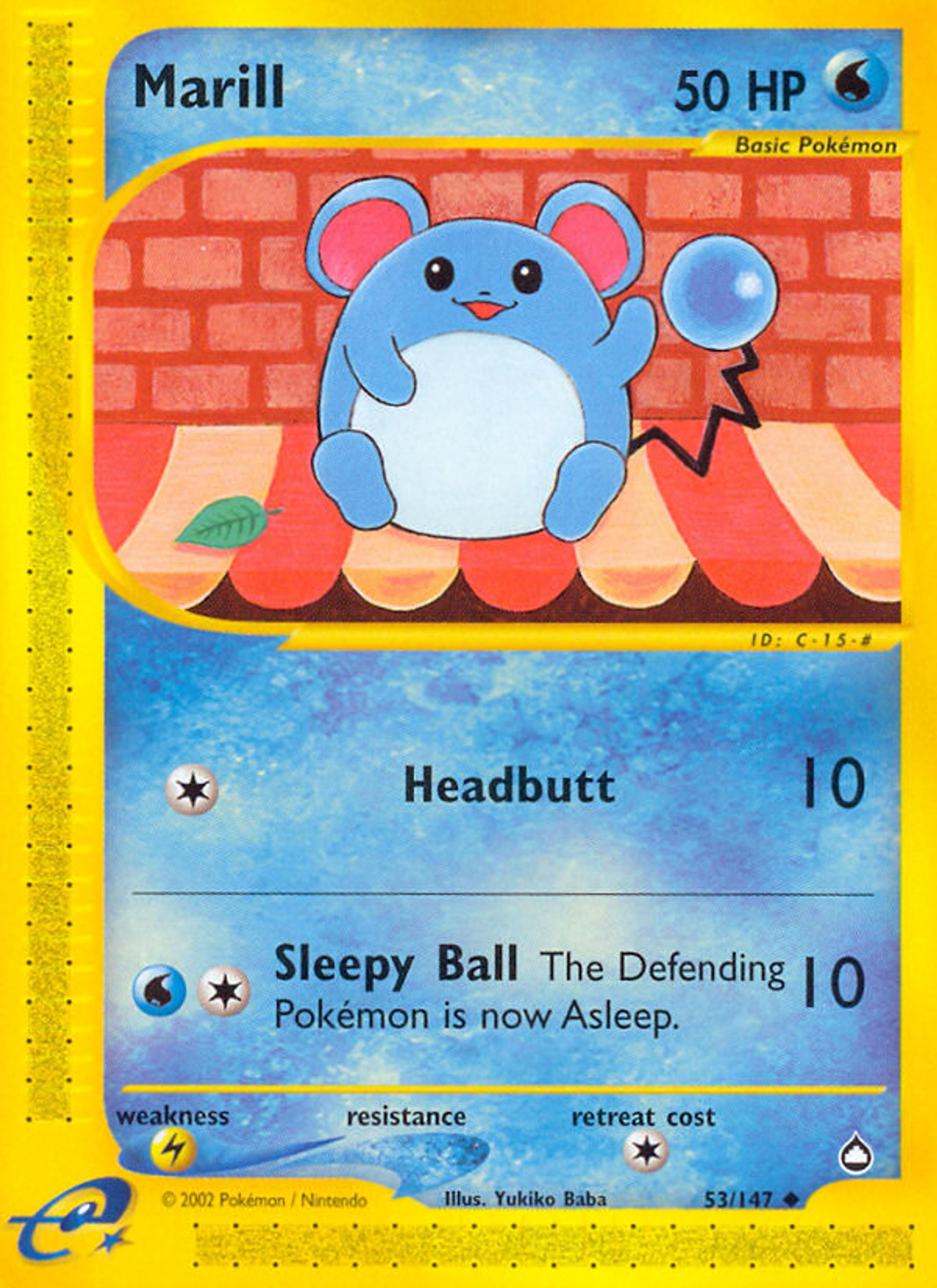 Marill — Aquapolis — Pokemon