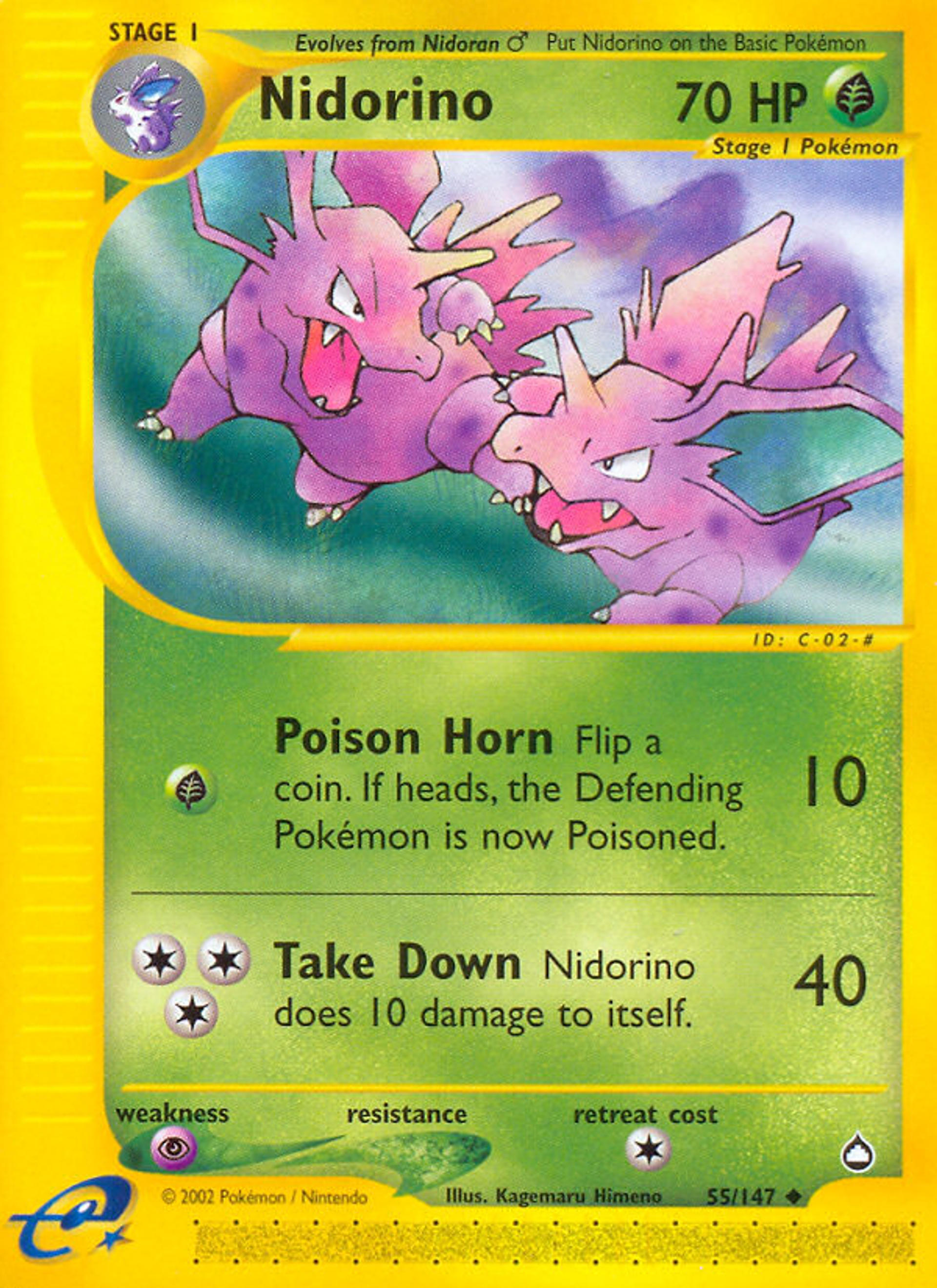 Nidorino — Aquapolis — Pokemon