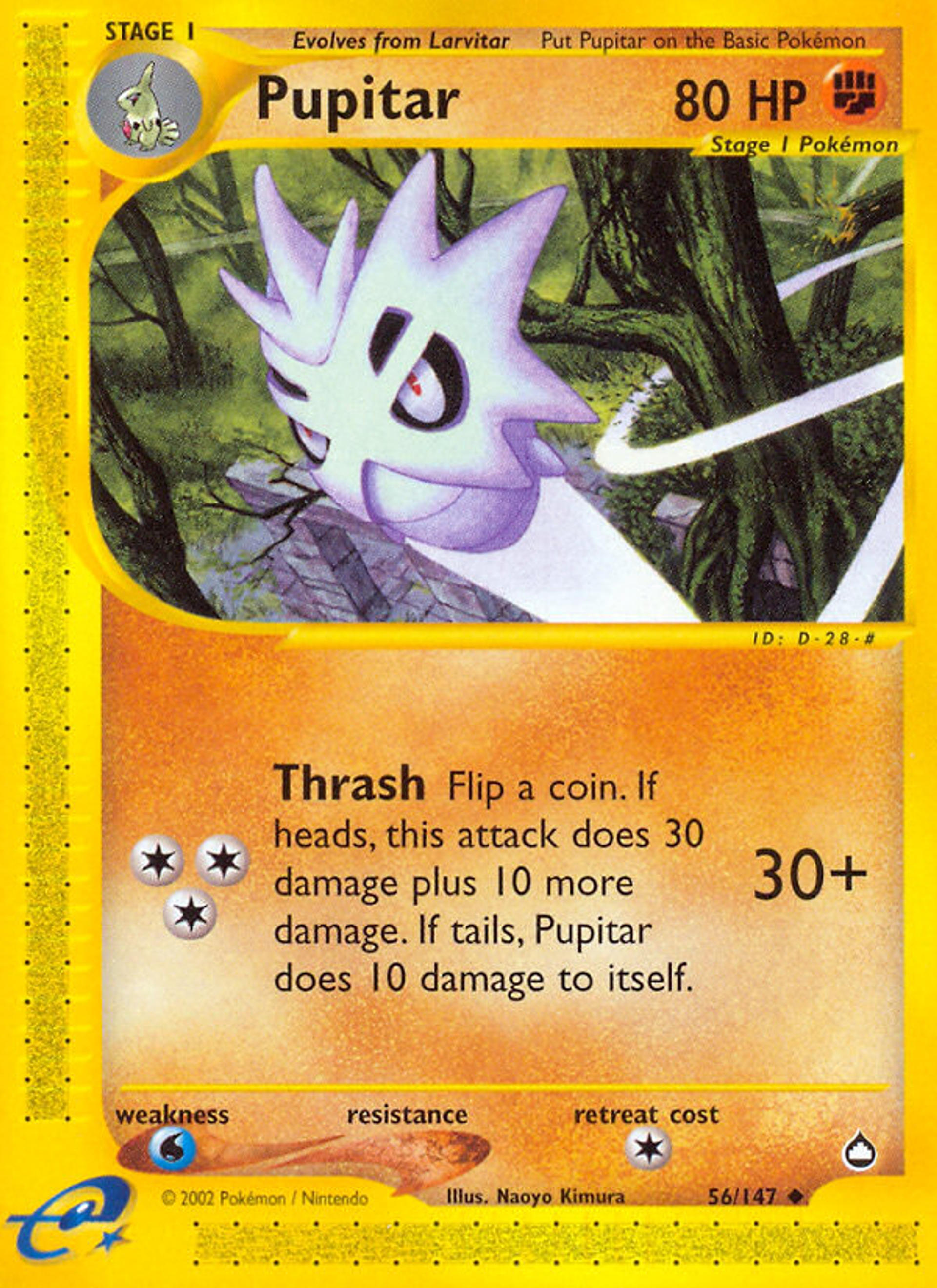 Pupitar — Aquapolis — Pokemon