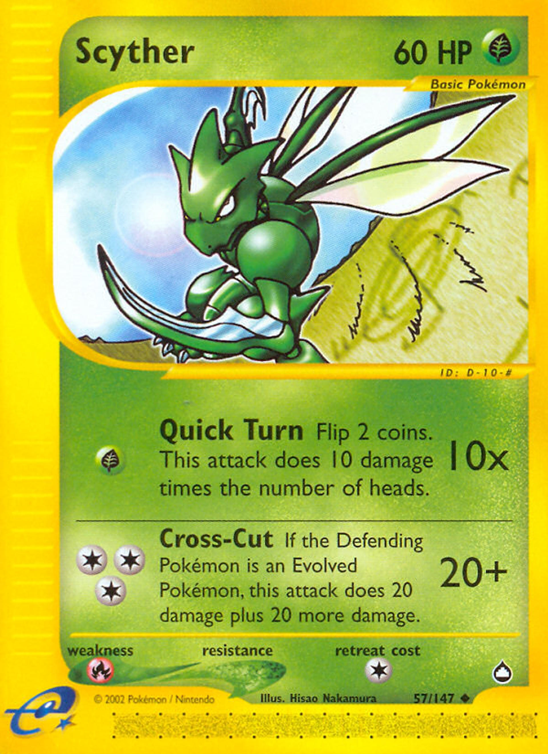 Scyther — Aquapolis — Pokemon