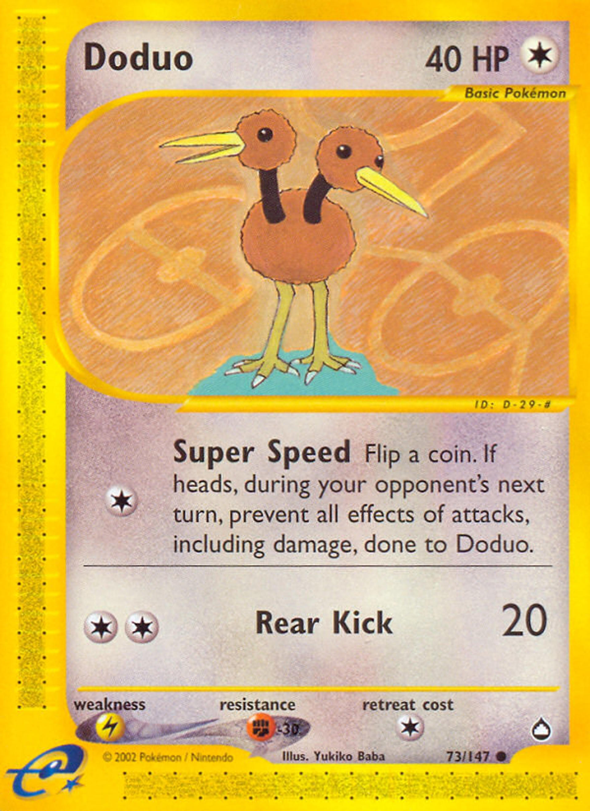 Doduo — Aquapolis — Pokemon