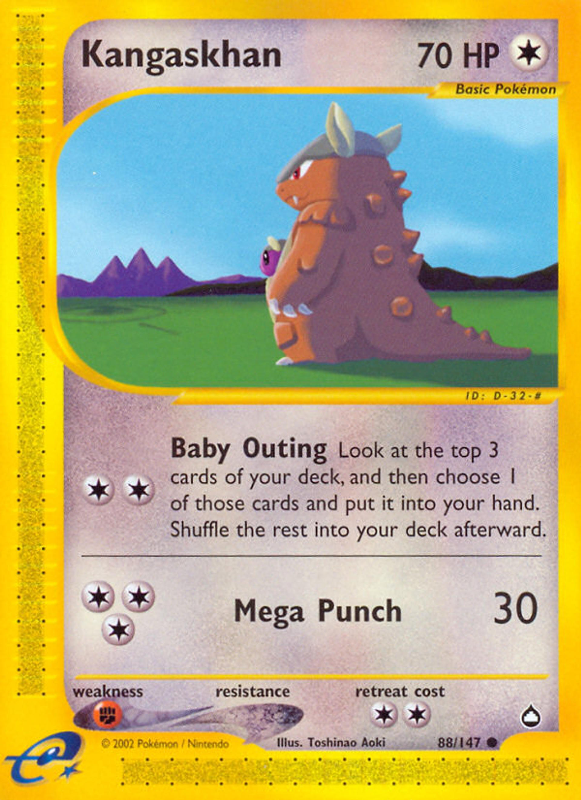 Kangaskhan — Aquapolis — Pokemon