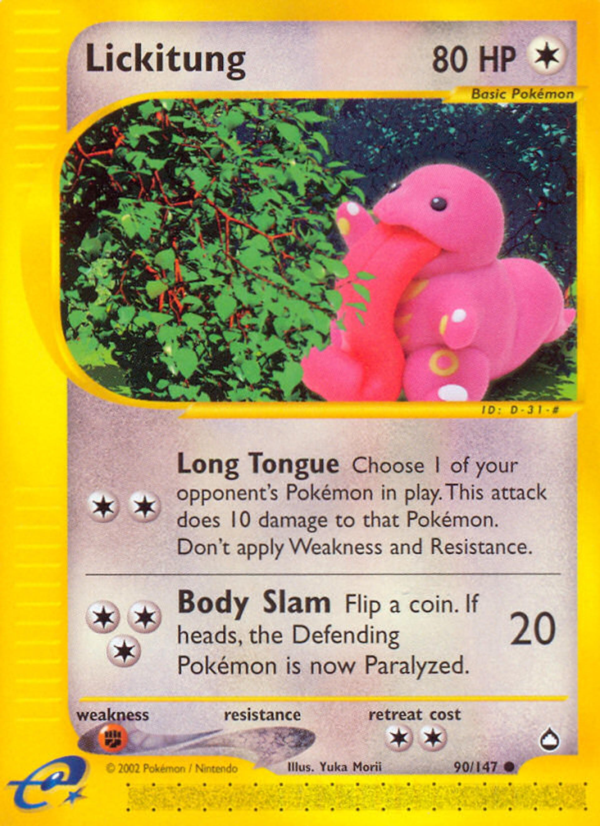 Lickitung — Aquapolis — Pokemon