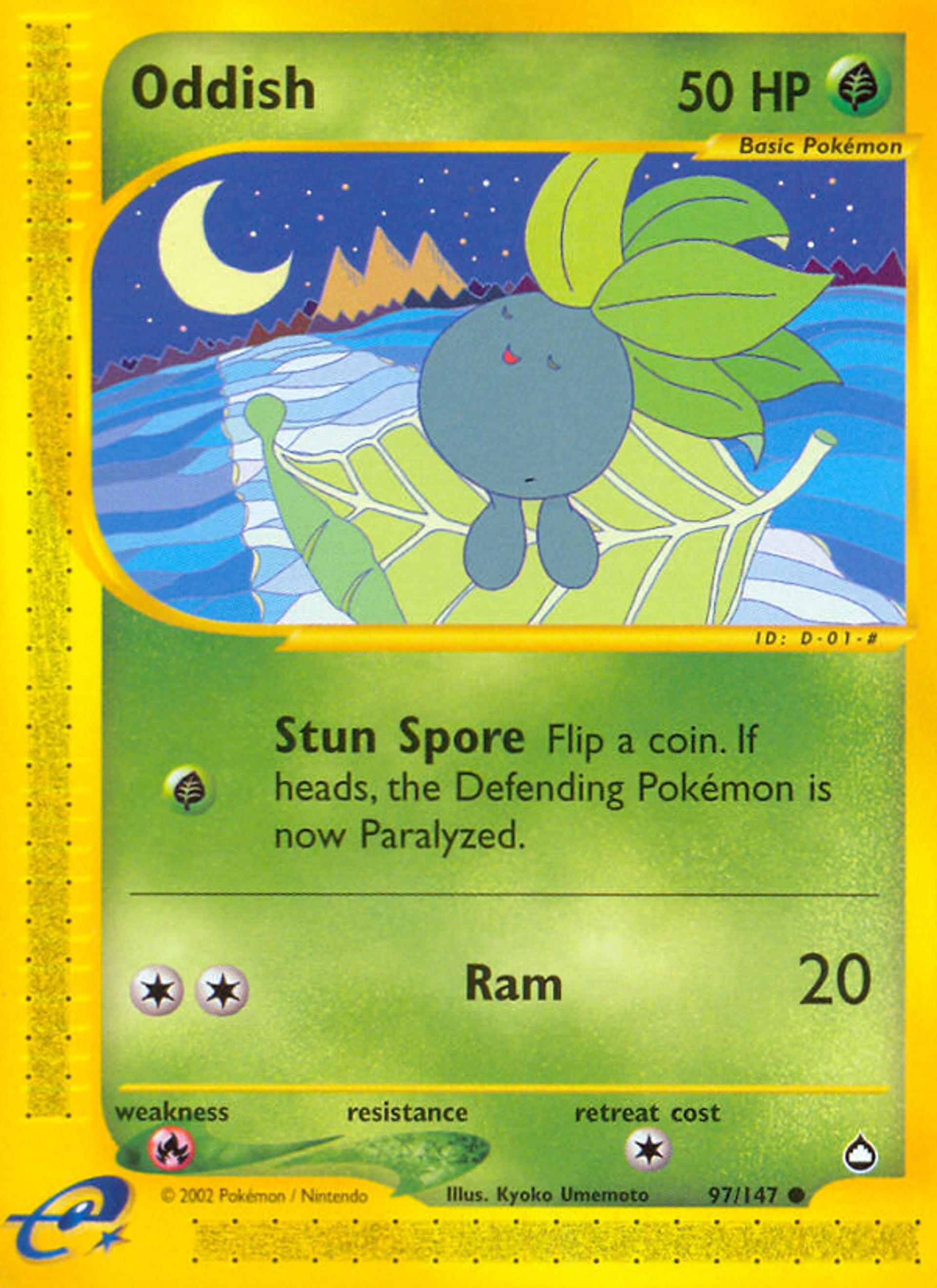 Oddish — Aquapolis — Pokemon
