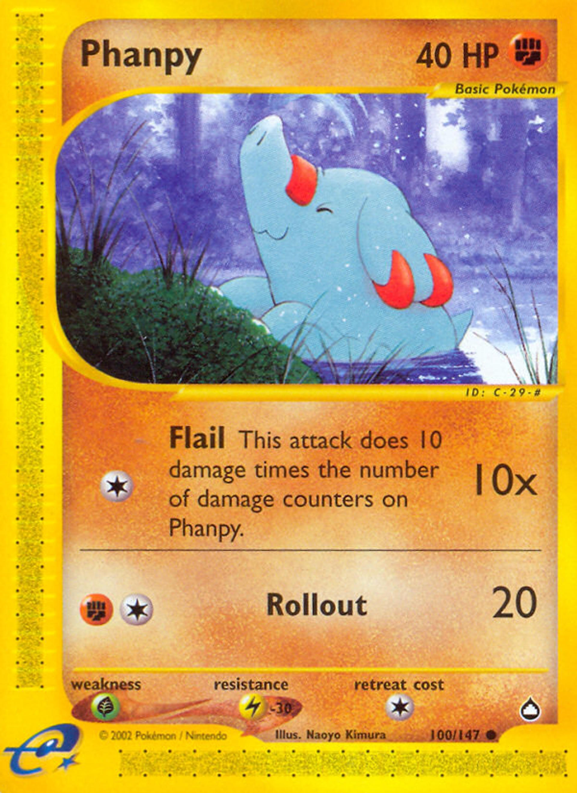 Phanpy — Aquapolis — Pokemon