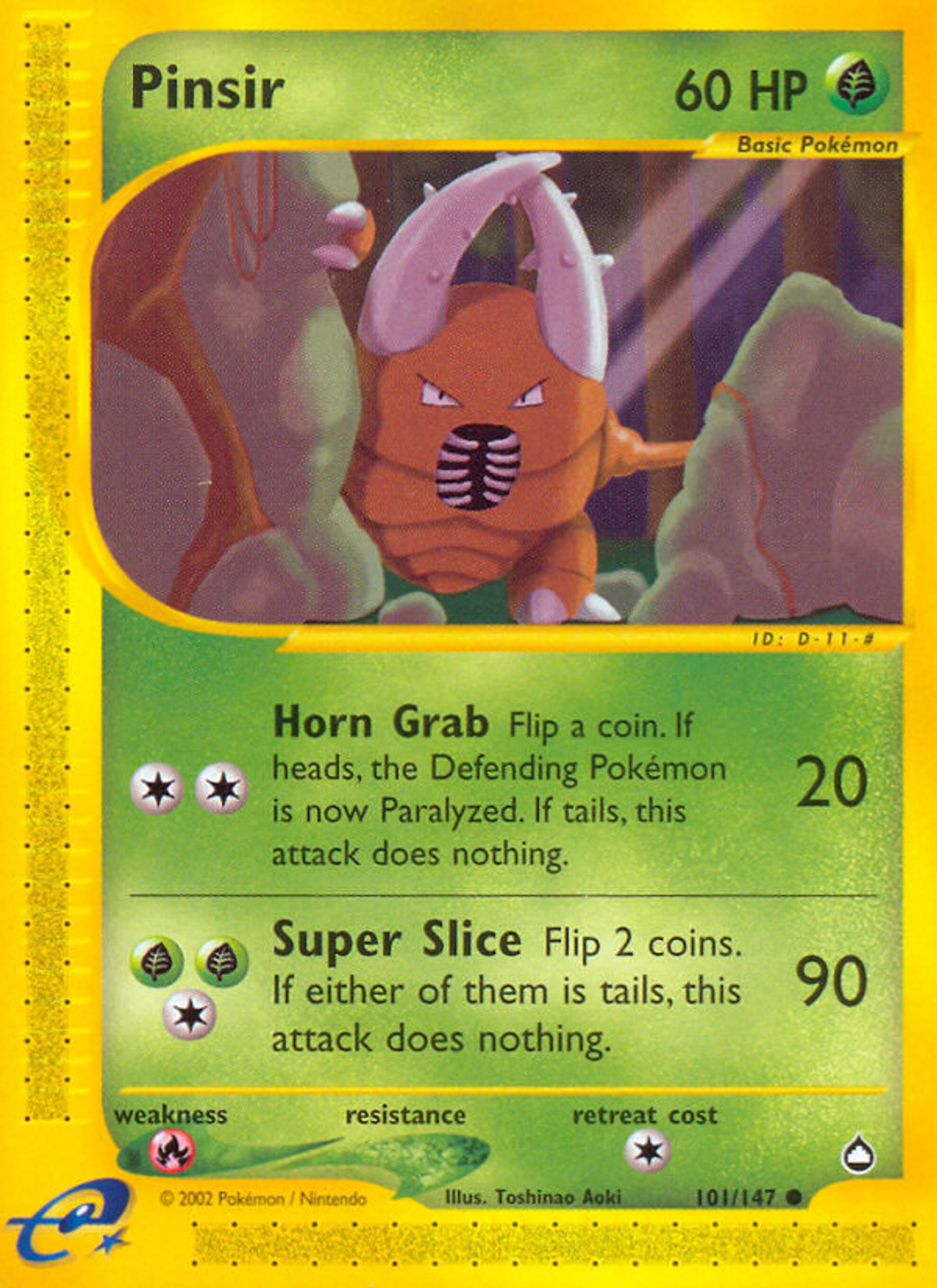 Pinsir — Aquapolis — Pokémon