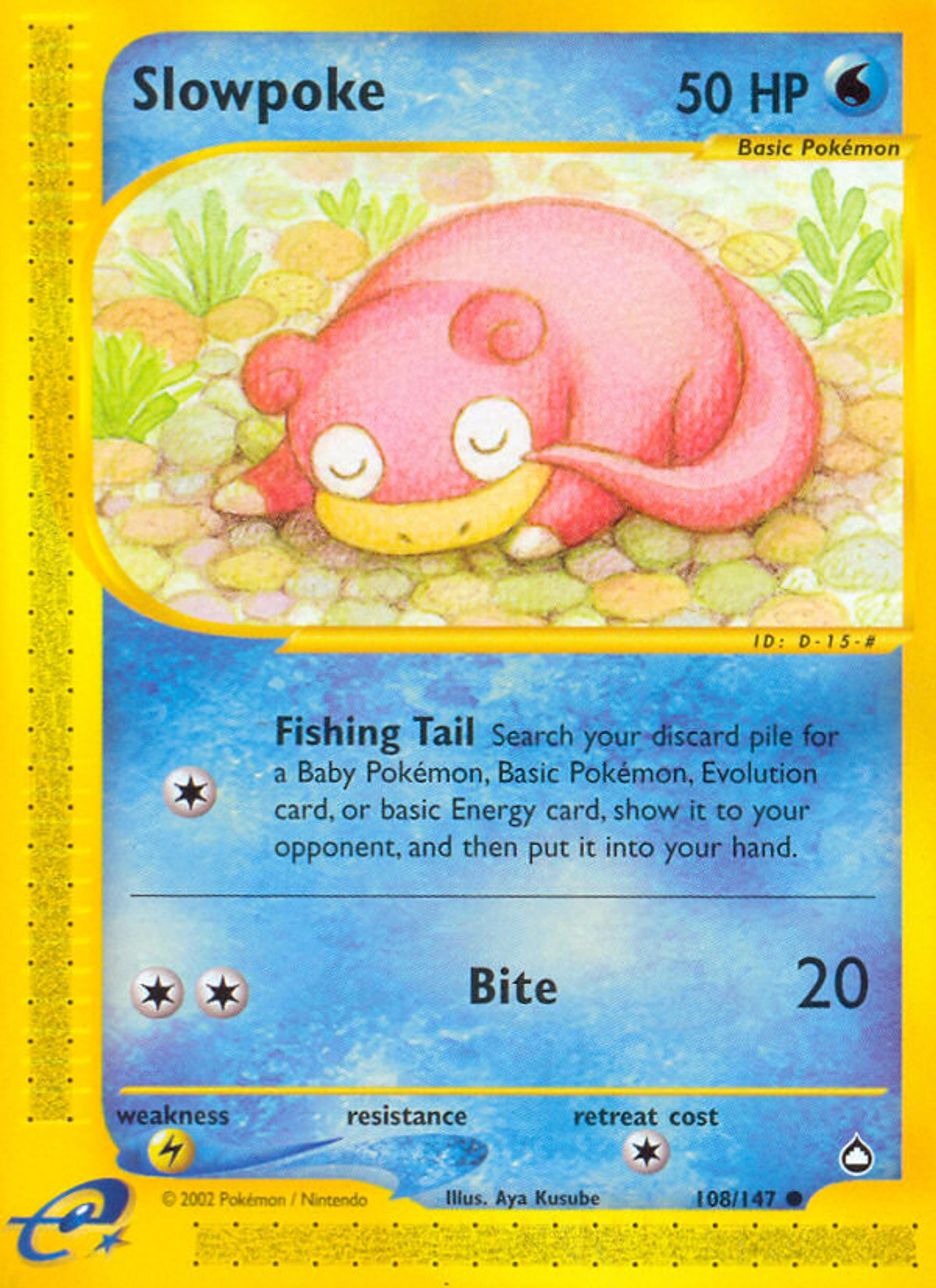 Slowpoke — Aquapolis — Pokémon