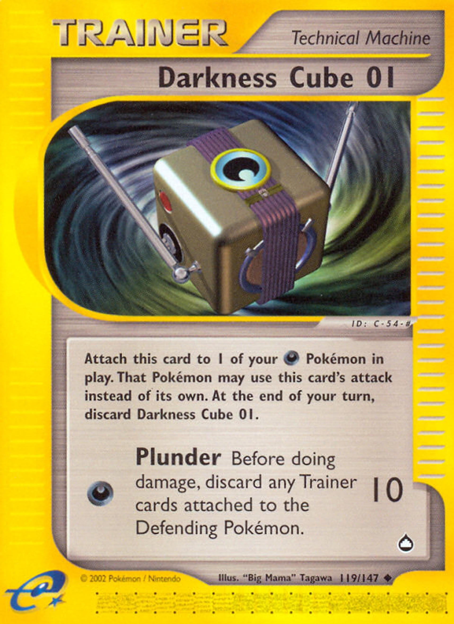 Darkness Cube — Aquapolis — Pokemon