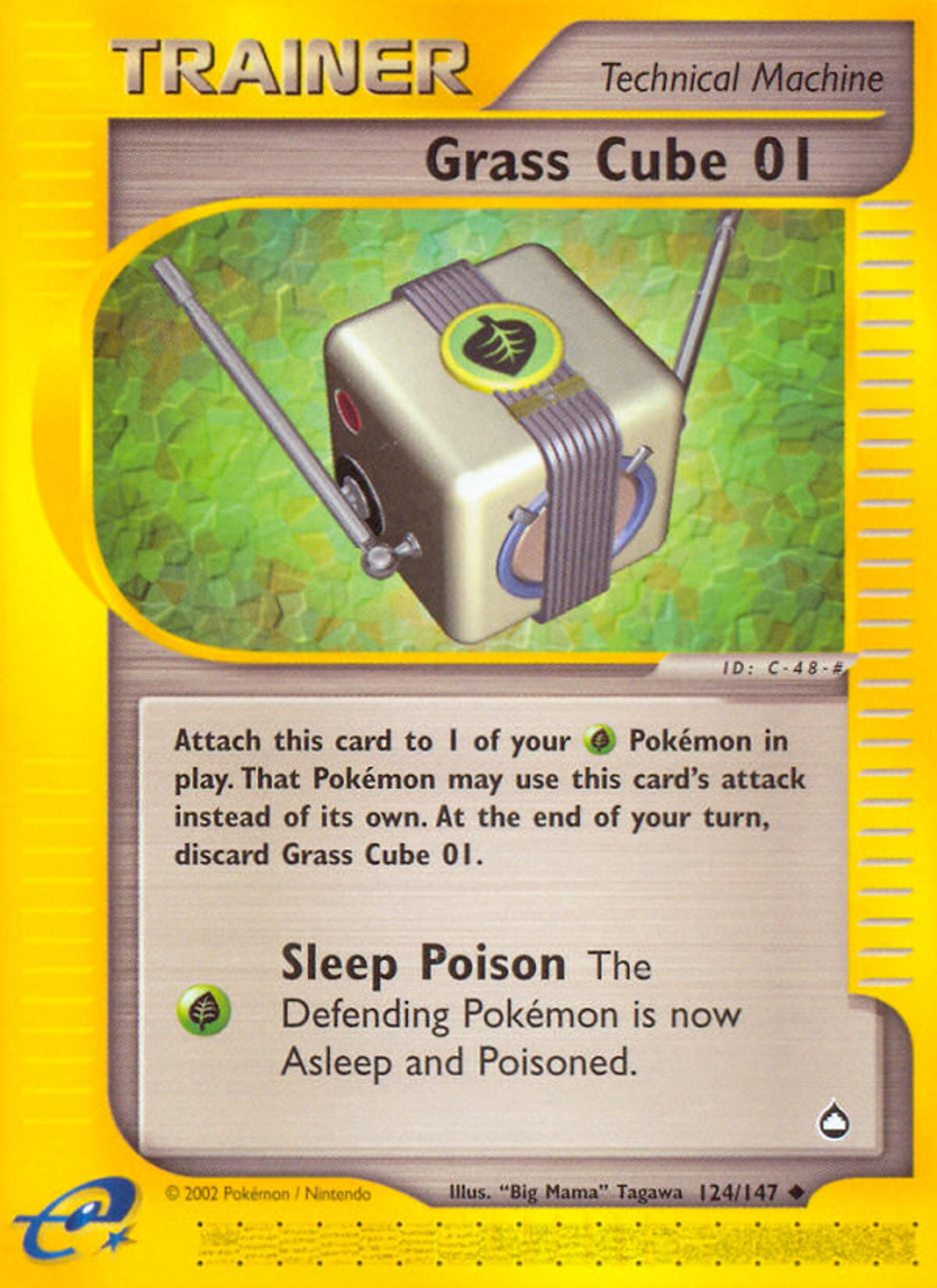 Grass Cube — Aquapolis — Pokemon