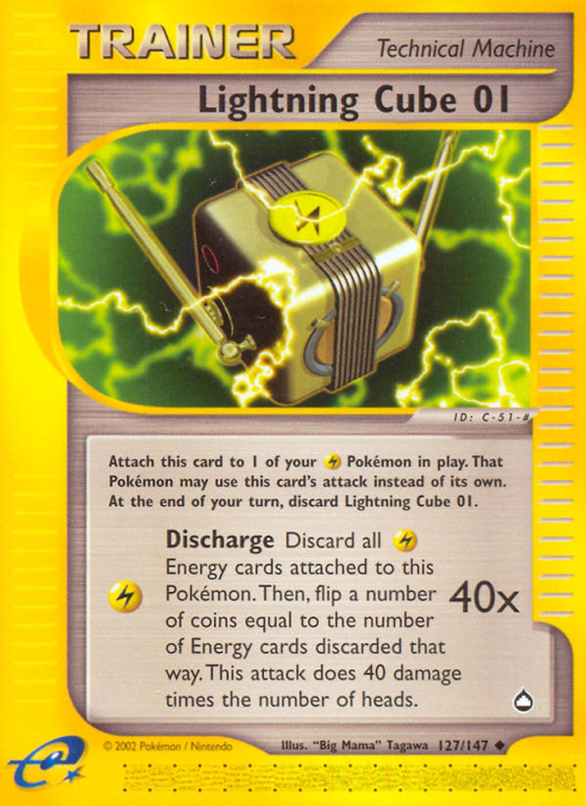 Lightning Cube — Aquapolis — Pokemon