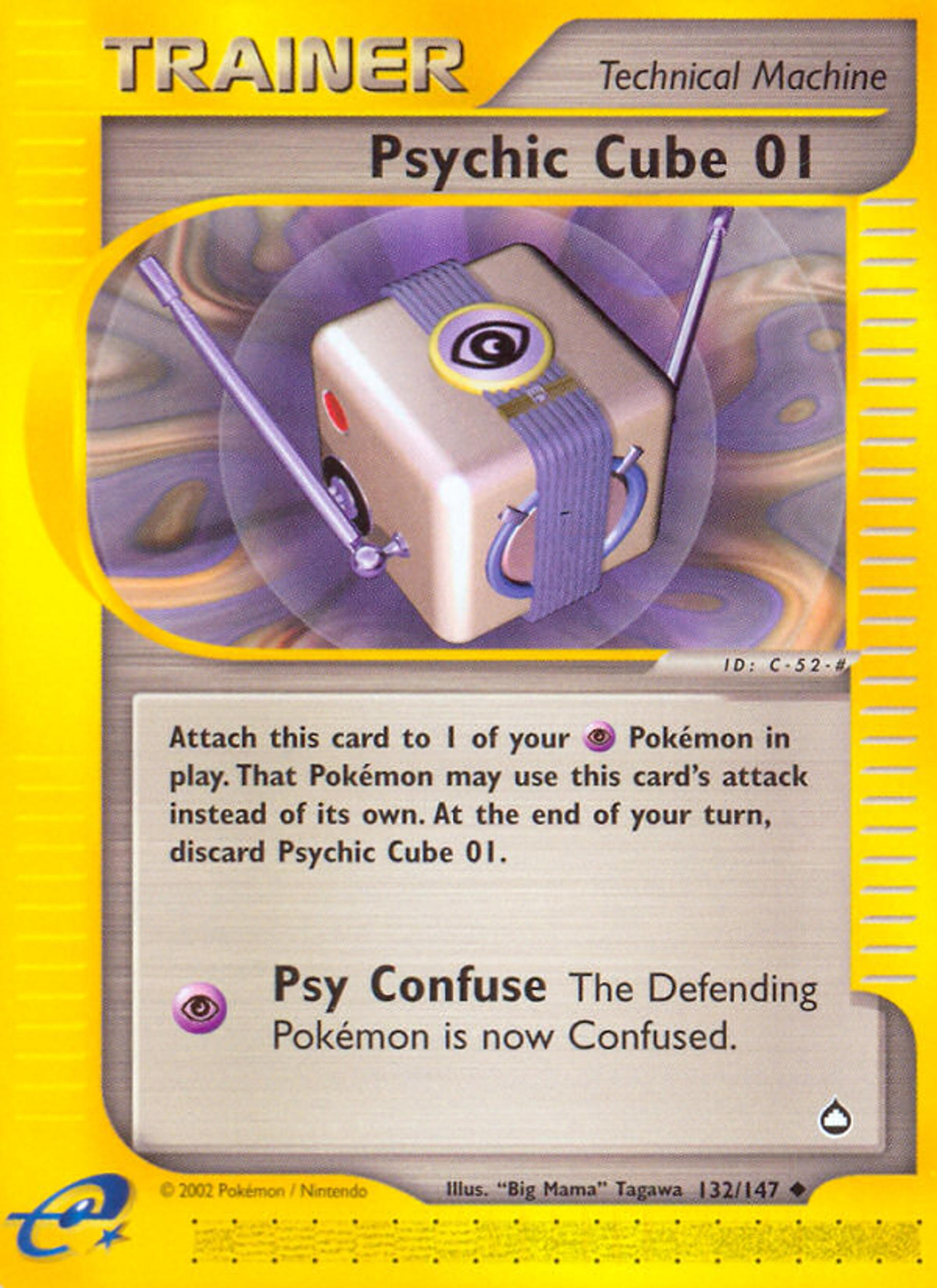 Psychic Cube — Aquapolis — Pokémon