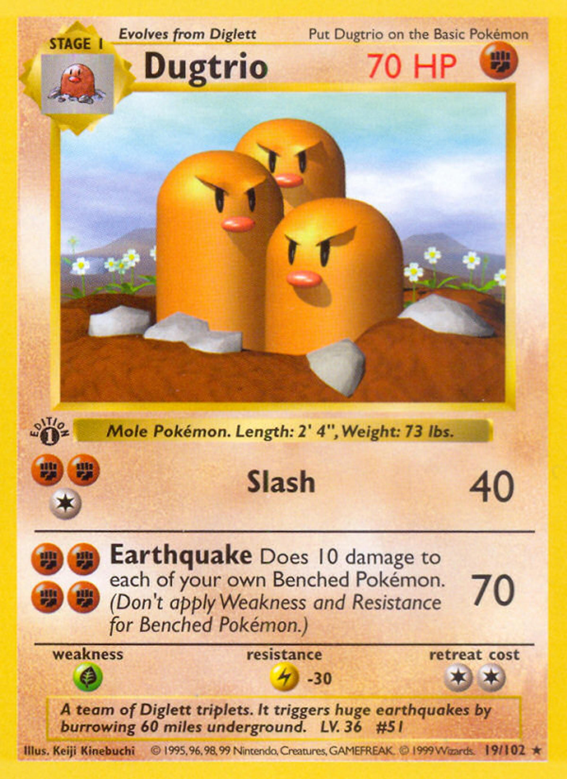 Triopikeur — Base Set — Pokémon