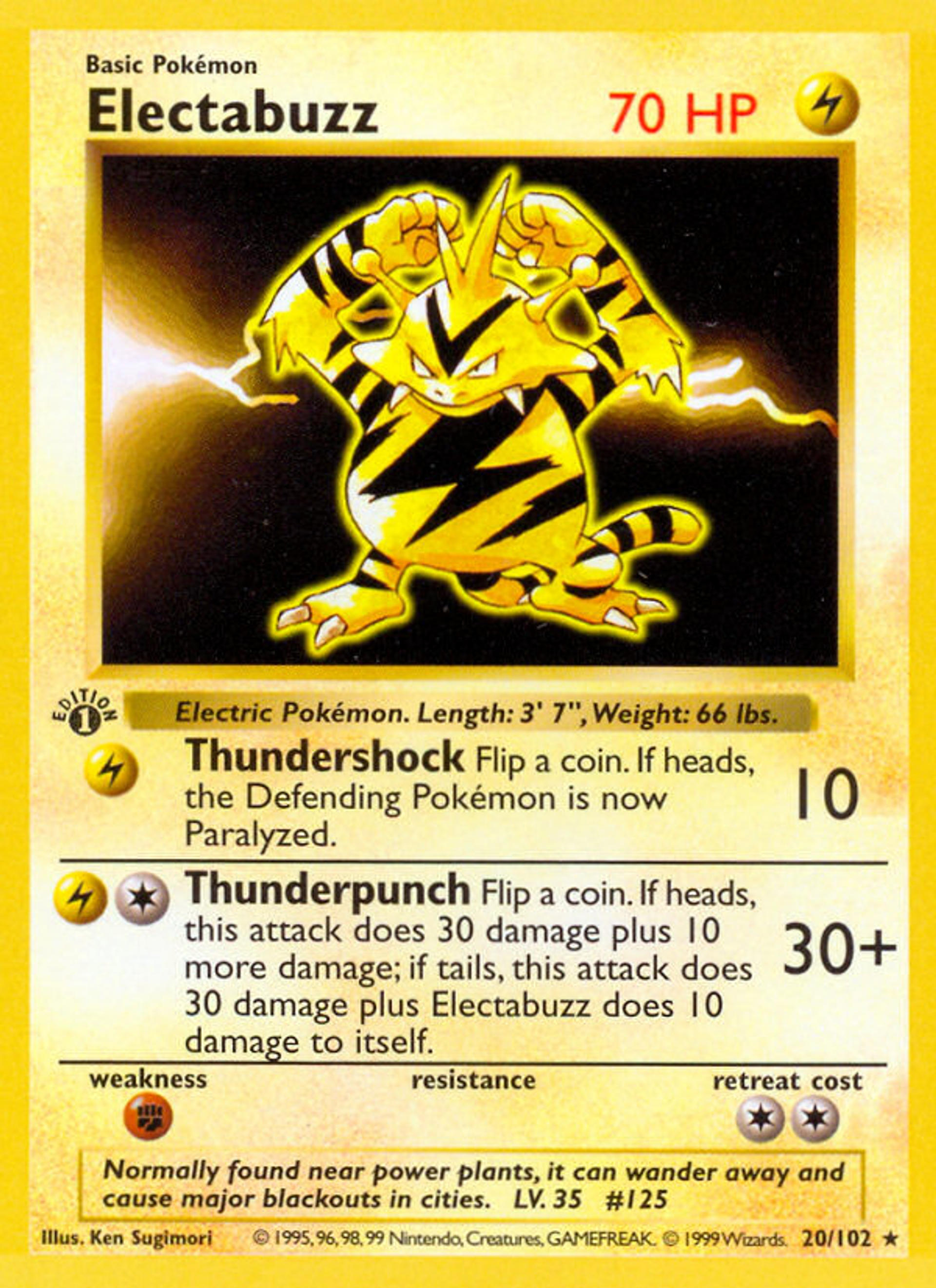 Electabuzz — Base Set — Pokémon