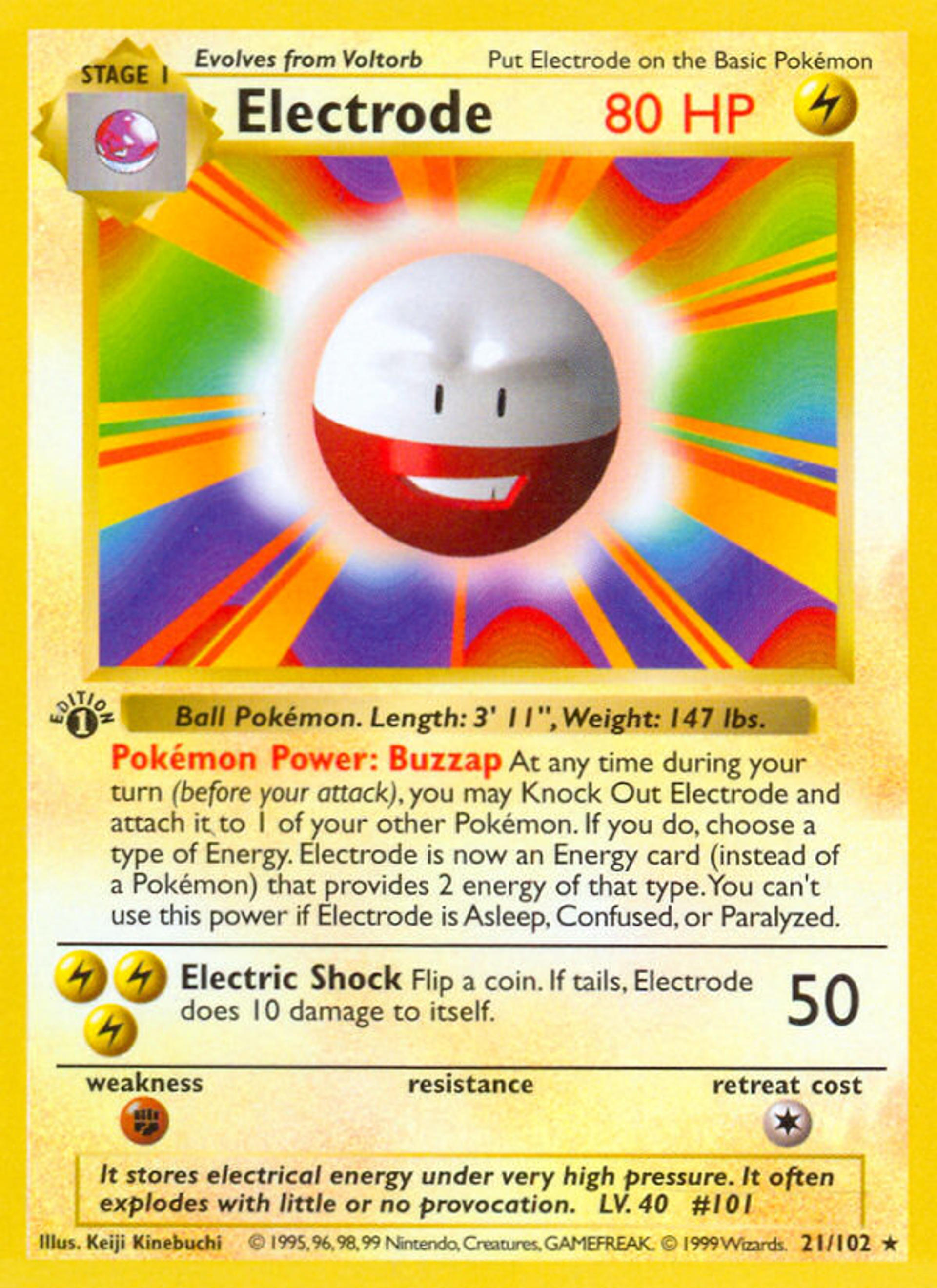 Électrode — Base Set — Pokémon