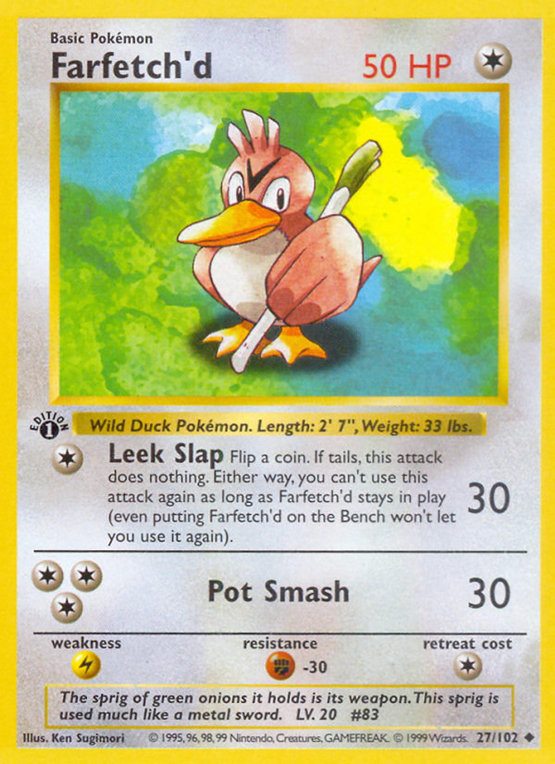 Farfetch'd — Base Set — Pokémon