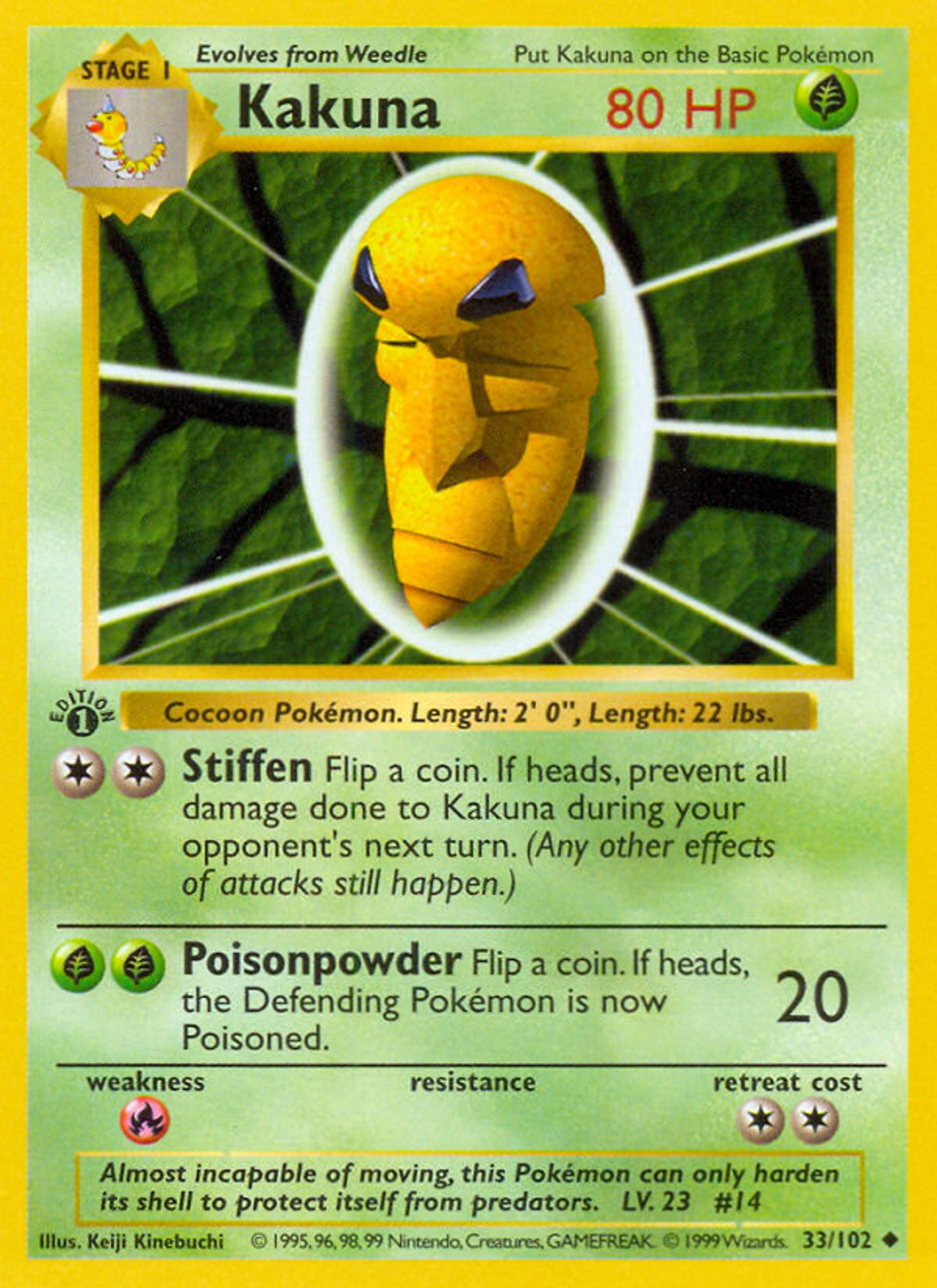 Kakuna — Base Set — Pokémon