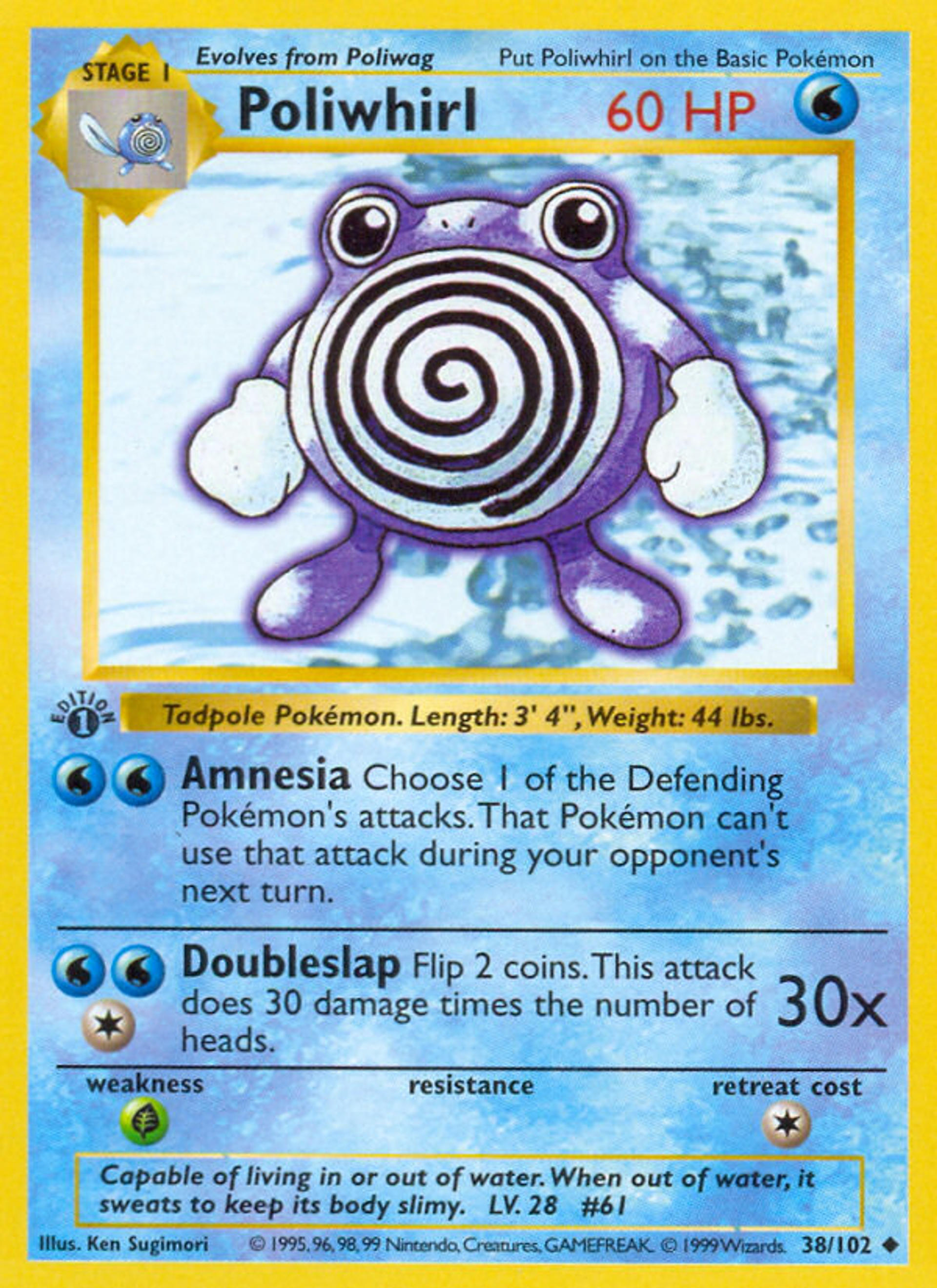 Poliwhirl — Base Set — Pokémon