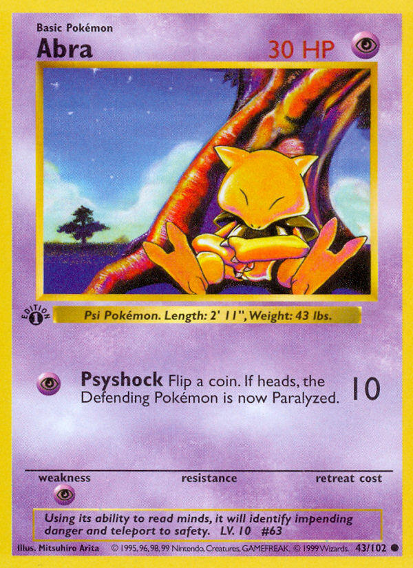 Abra — Base Set — Pokemon