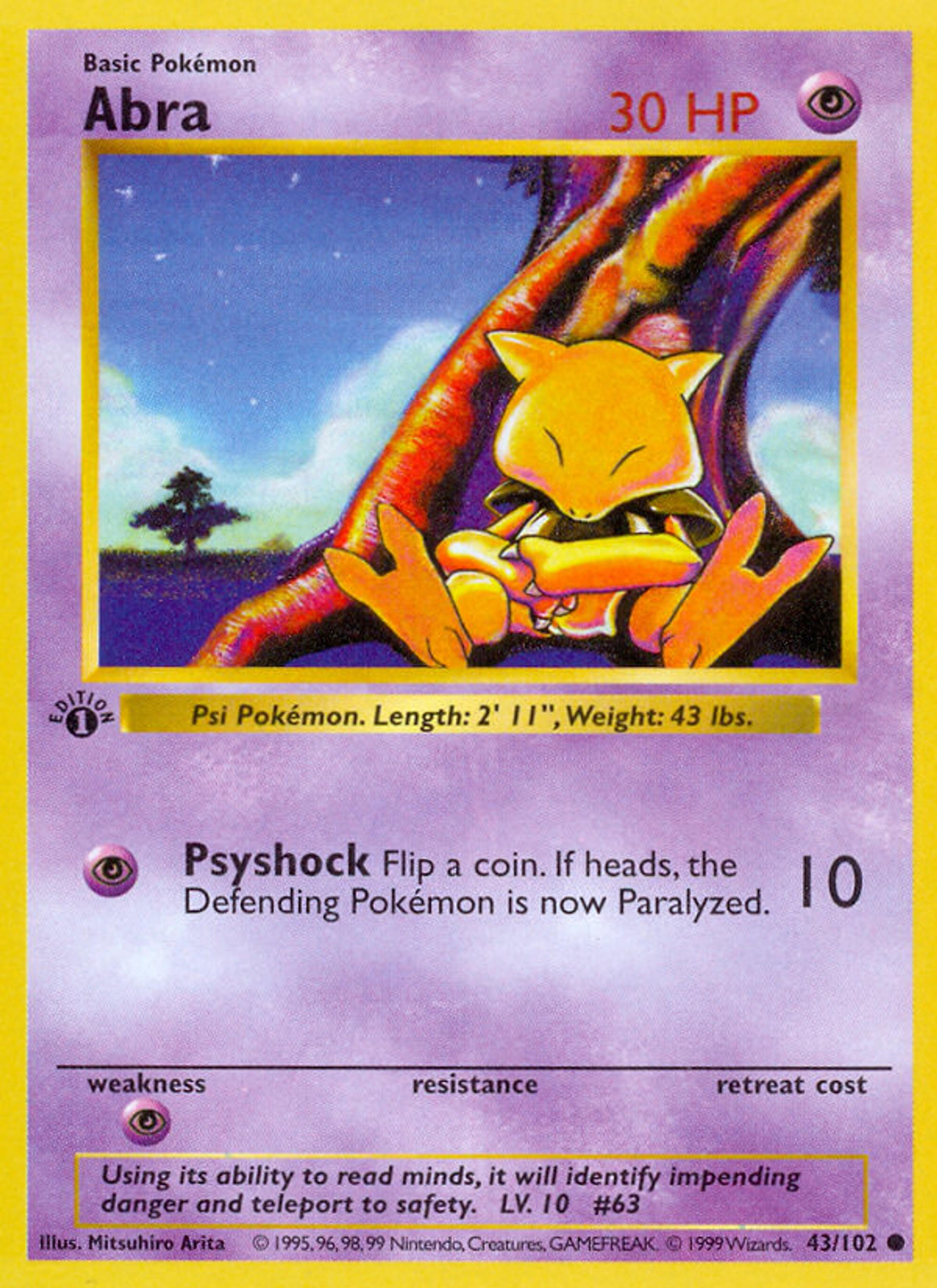 Abra — Base Set — Pokémon